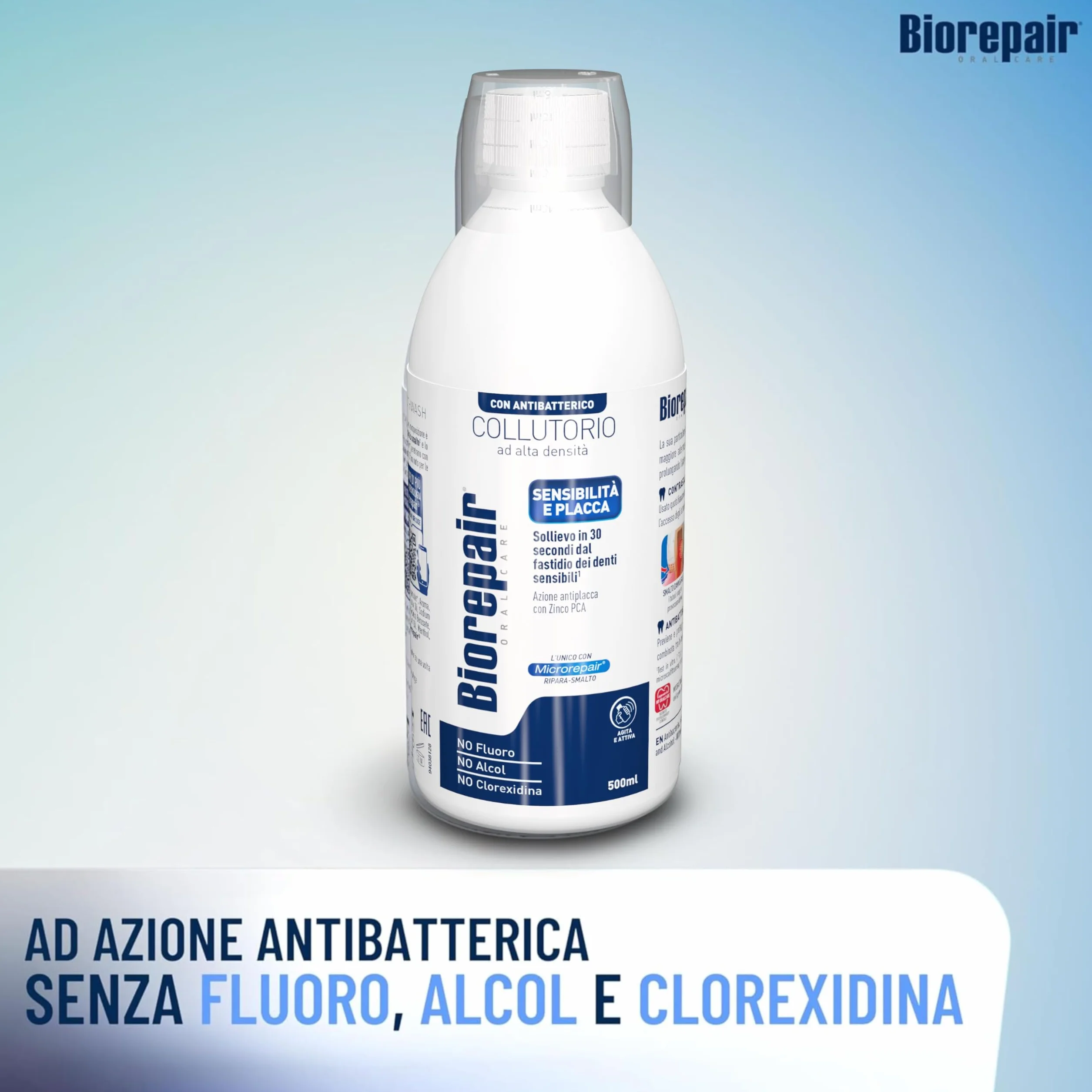 Biorepair Collutorio Ad Alta Densità Sensibilità e Placca 500ml