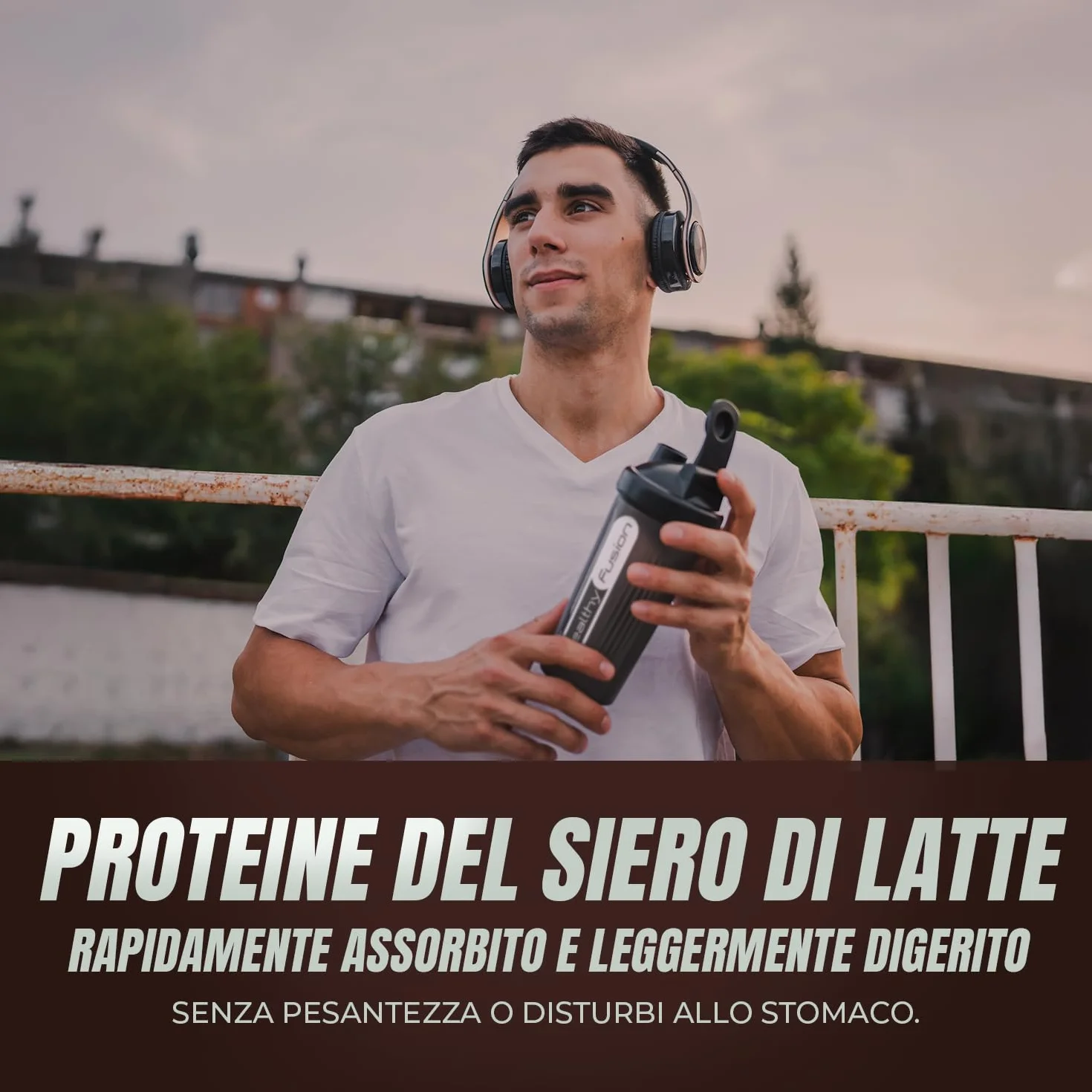 Whey Protein 1000g Cioccolato con Collagene e Magnesio