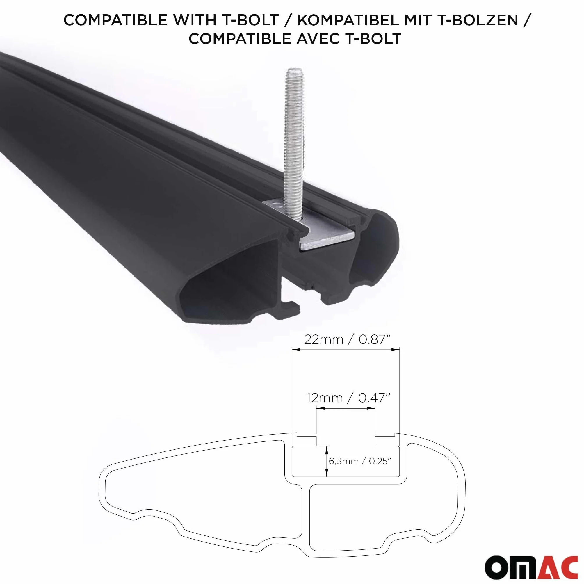 OMAC Barre Portatutto Trasversali in Alluminio per Hyundai Kona II 2024-2026 – City Crash – ISO/PAS 11154