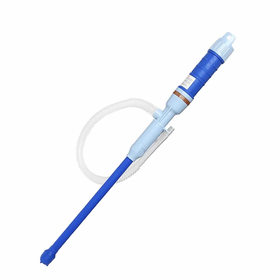 ETOPARS Blu Batteria Pompa a Sifone di Trasferimento Pompa a Mano Benzina Sifone Liquido Diesel Carburante Elettrica Gas Acqua Combustibile Pompa