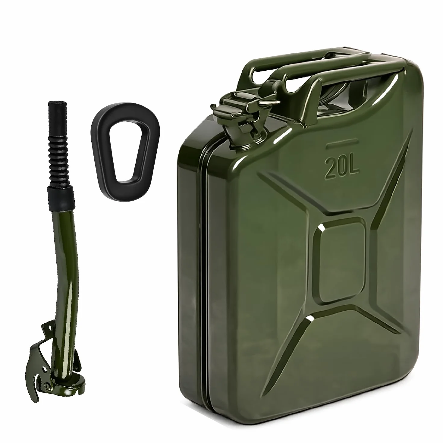 Crisalide Tanica Carburante Acciaio 20L Omologata Benzina Gasolio Antiruggine Chiusura Ermetica