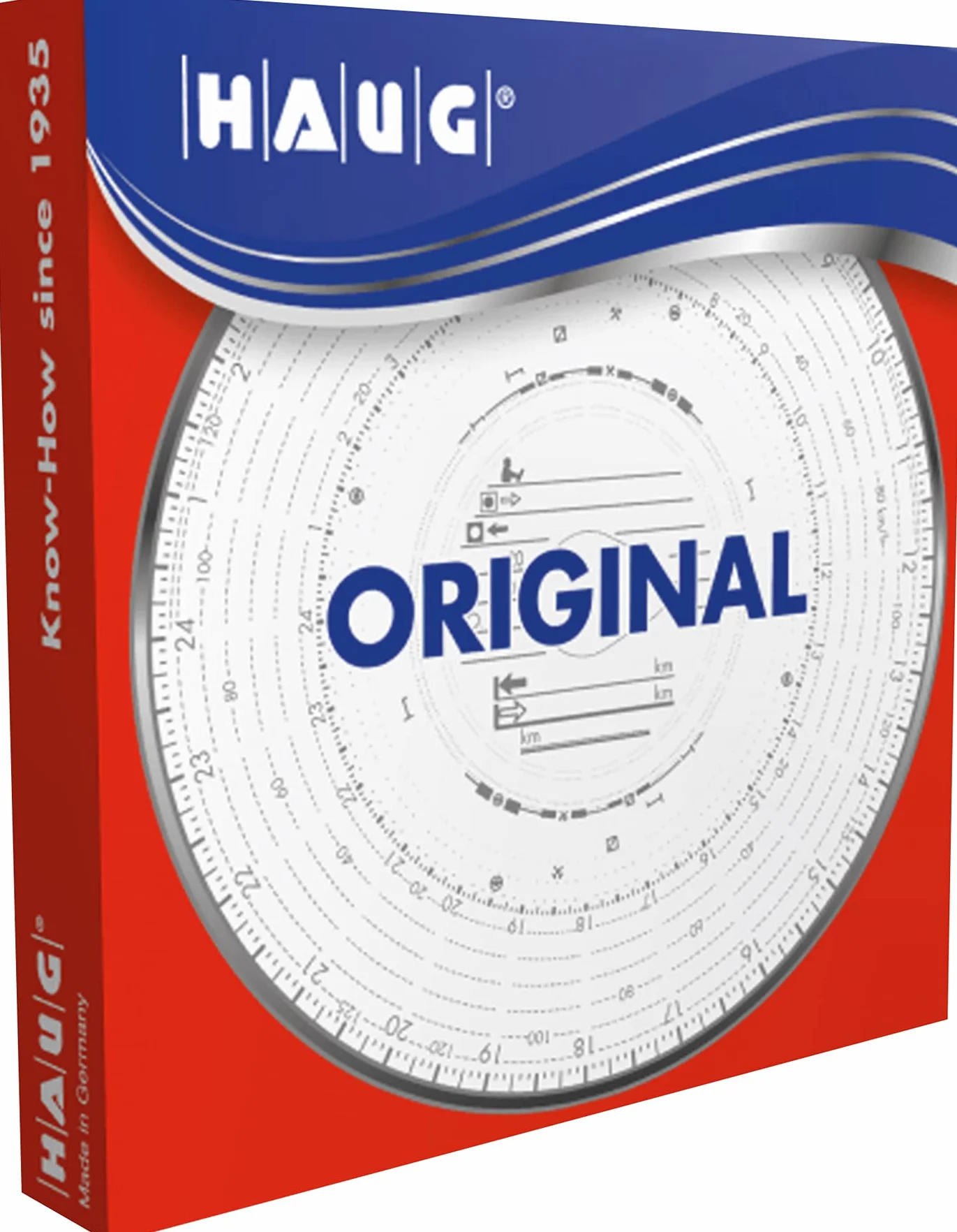 RNKVERLAG 3100 Dischi diagrammati HAUG 125 100, 100 sztuk