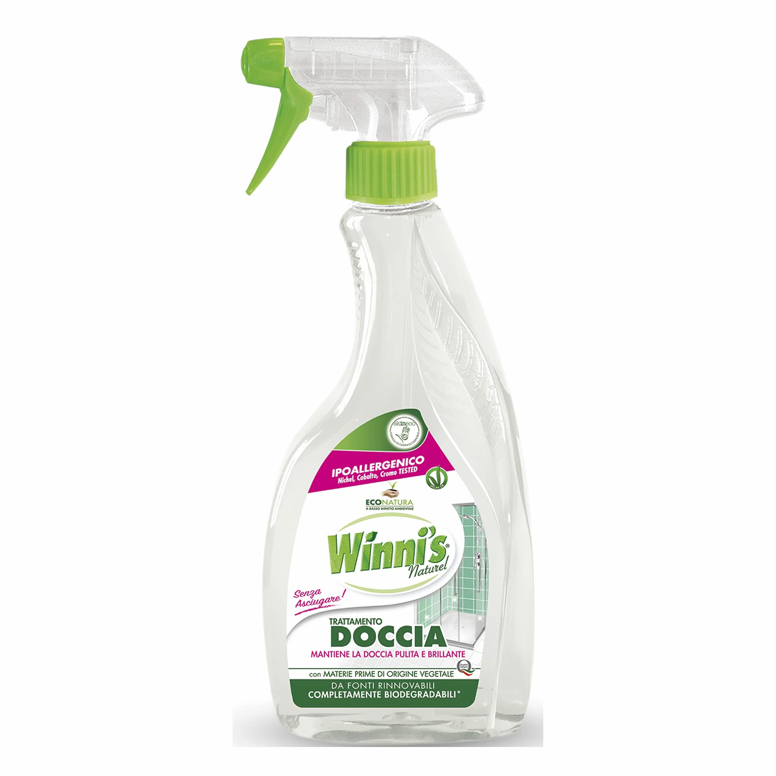 Detergente Spray Doccia Ipoallergenico Autopulente contro Muffa e Calcare 500 ml x 12 Confezioni