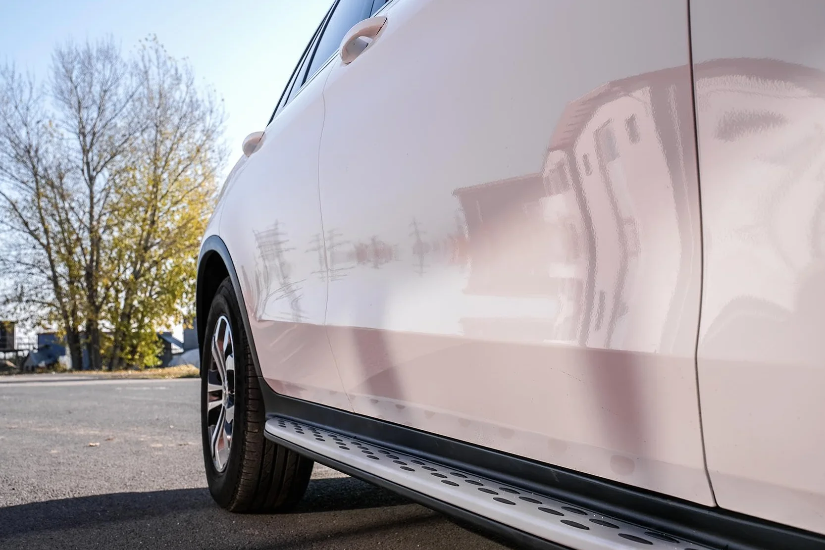 KITT Pedane laterali in acciaio inox e alluminio compatibile con GLC SUV X253 (2015-2022), GLC Coupe C253 (2016-2022)