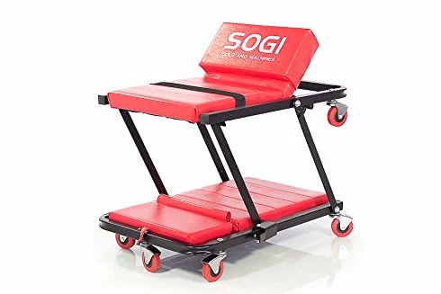 SOGI X4-16 Lettino sotto auto carrello pieghevole in sgabello con poggiatesta regolabile