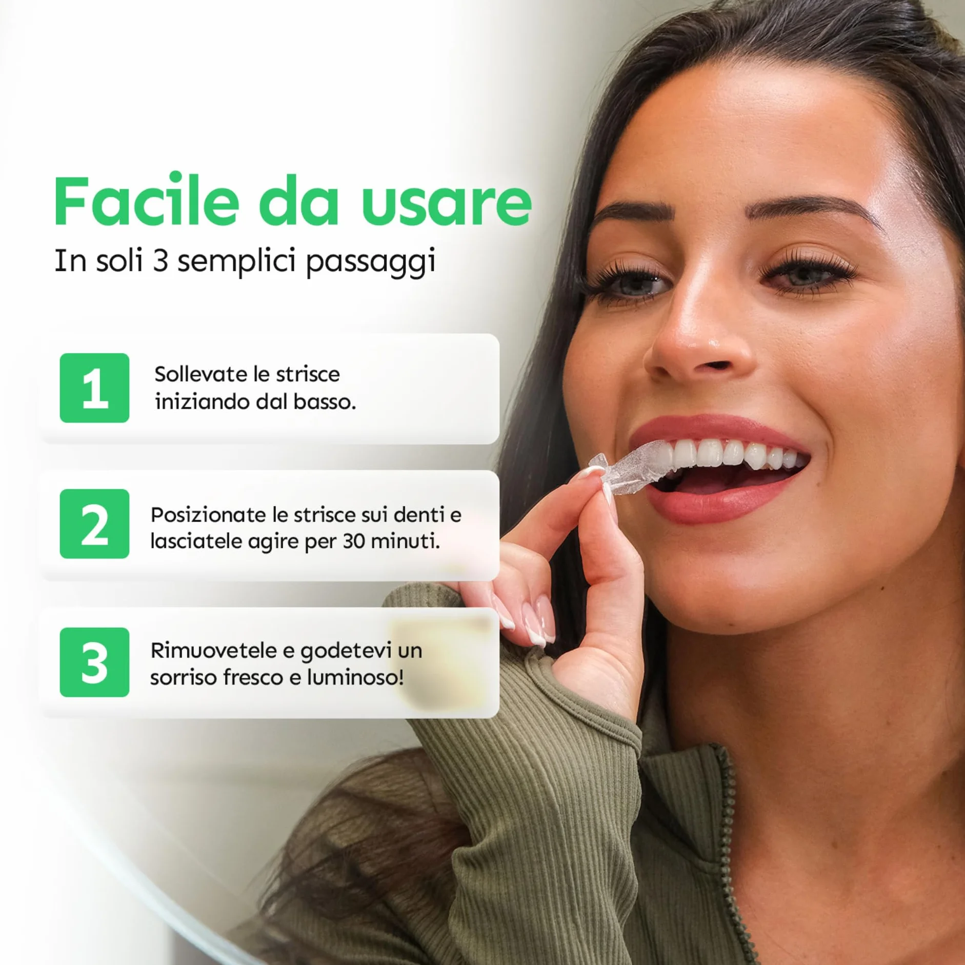 Whites Beaconsfield Strisce Sbiancanti per Denti, 28 Strisce (14 Giorni) – Senza Perossido, Sicura per Smalto, Sbiancamento Rapido