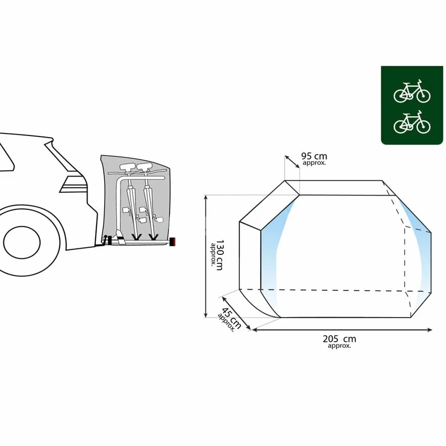 BRUNNER Copribici da Gancio Traino 1/2bici