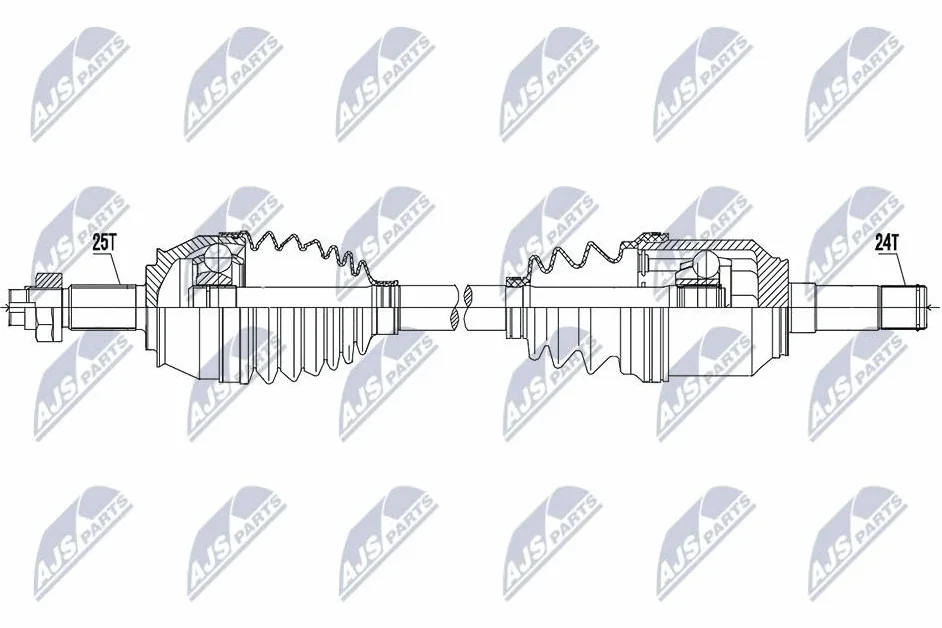 NTY Albero motore/Semiasse NPW-FT-055