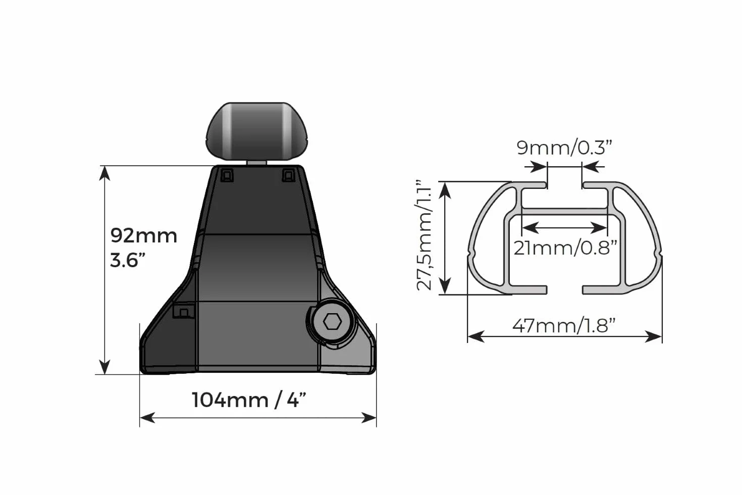 Barre portatutto Omega in acciaio compatibile con ALFA ROMEO Stelvio 5 porte anno dal 2017 in poi con tetto liscio