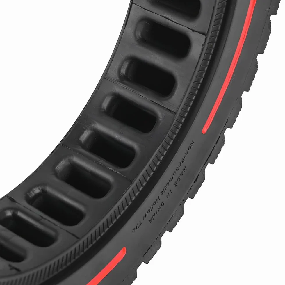 10 x 2,5 – 6,1 ruote di ricambio, pneumatici solidi da 10 pollici, per scooter elettrico KUGOO M4/M4 Pro, pneumatici di ricambio anteriori/posteriori, pneumatici pieni, antiscivolo