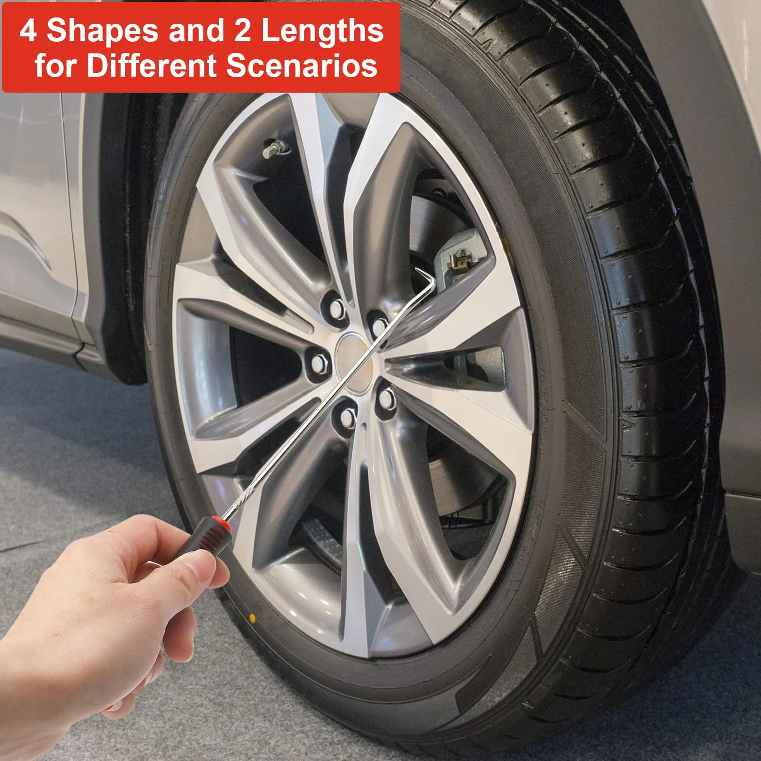 VOSSOT 8 Pcs Rimozione Del Paraolio, Set di Ganci e Plettro, Ganci per Paraolio Ganci Di Precisione per Paraolio Gancio Di Prelievo Di Precisione per Guarnizioni Olio Auto Per O-Ring Riparazioni Auto