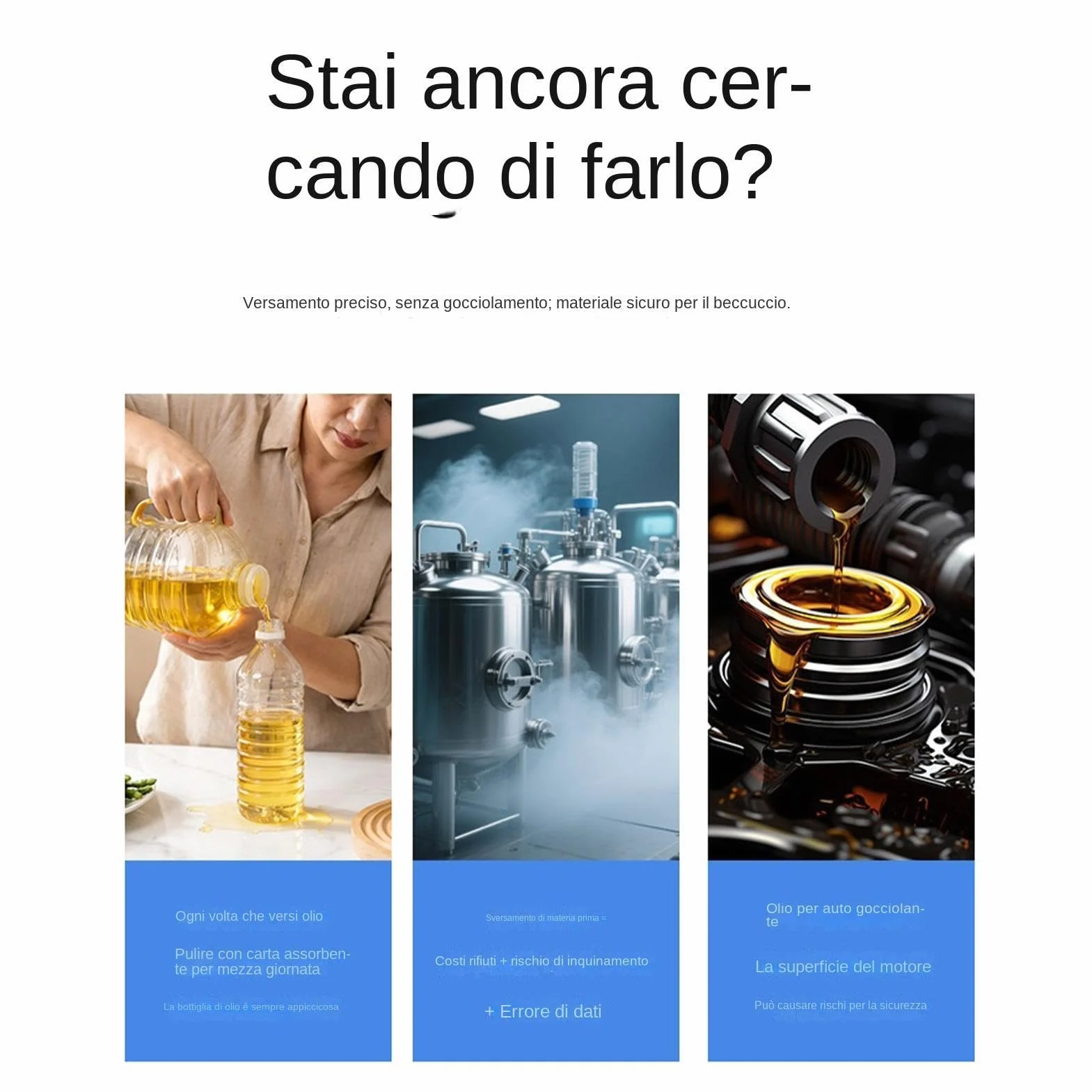 Imbuto per olio automatico flessibile trasferimento liquidi drenaggio tubo retrattile officina garage motore camion moto
