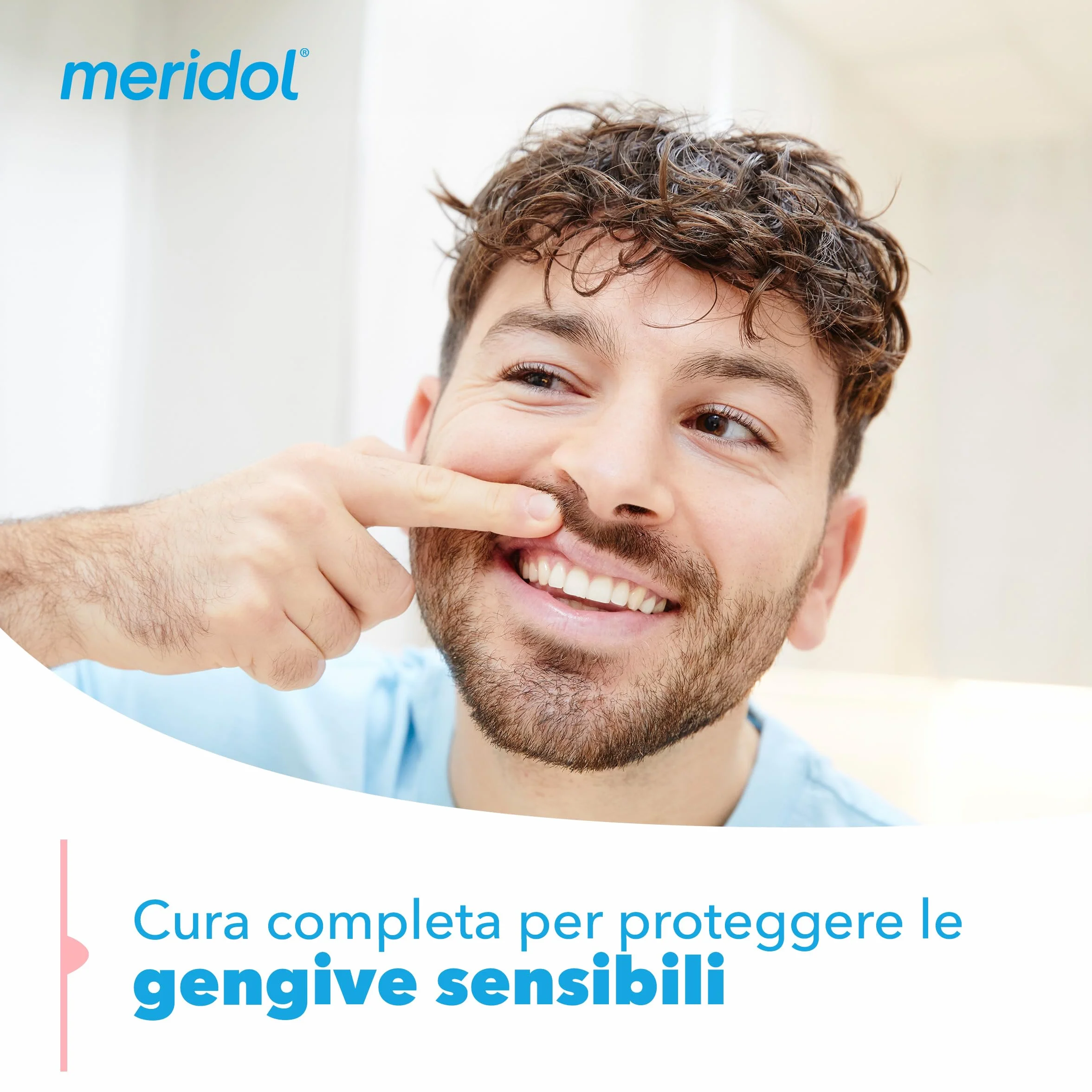 Meridol Collutorio antibatterico 400ml, lenisce gengive irritate, protegge smalto, 0% Alcohol