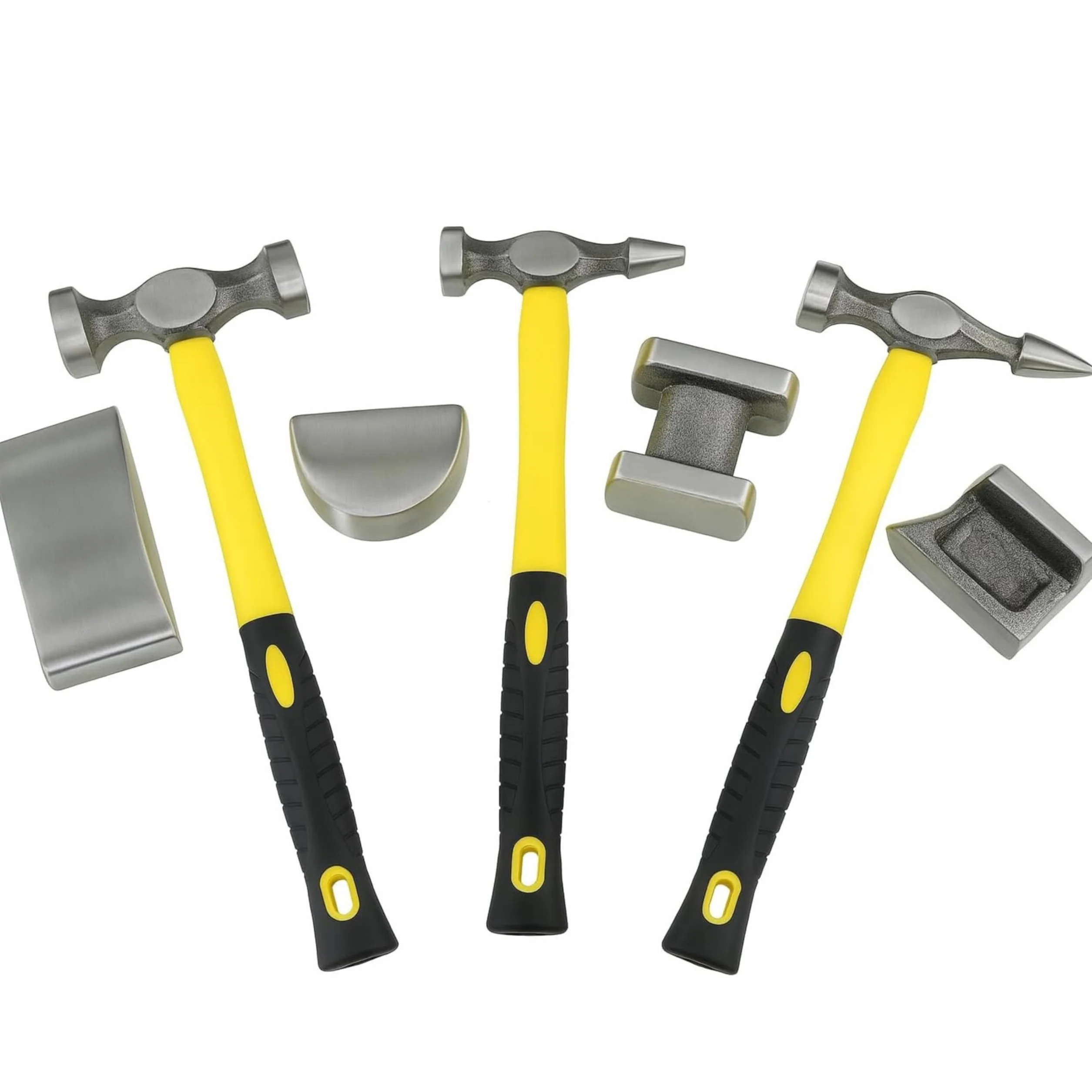 TOPWAY 7 Pezzi Kit Attrezzi da Officina Riparazione Carrozzeria Auto con Manici in Fibra di Vetro