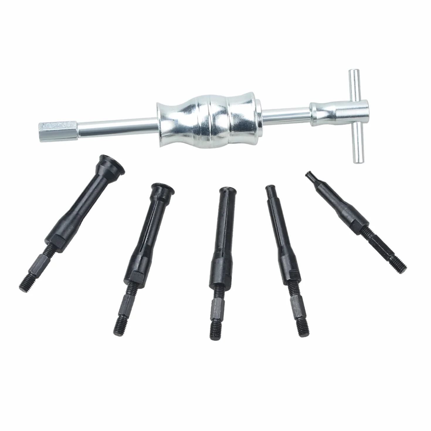 Estrattore per Cuscinetti Interni 8-58 mm 16 Pezzi con Martello Scorrevole per Auto e Moto