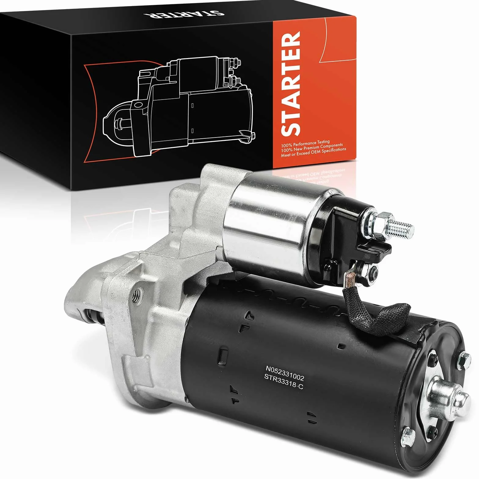 Frankberg Motore di avviamento Auto 2,5 KW/12 V/9 denti Compatibile con Ducato Furgone 250 3.0L Jumpy VF7 2.0L Ducato Bus 250 2.3L Replace# 55779086,51779086
