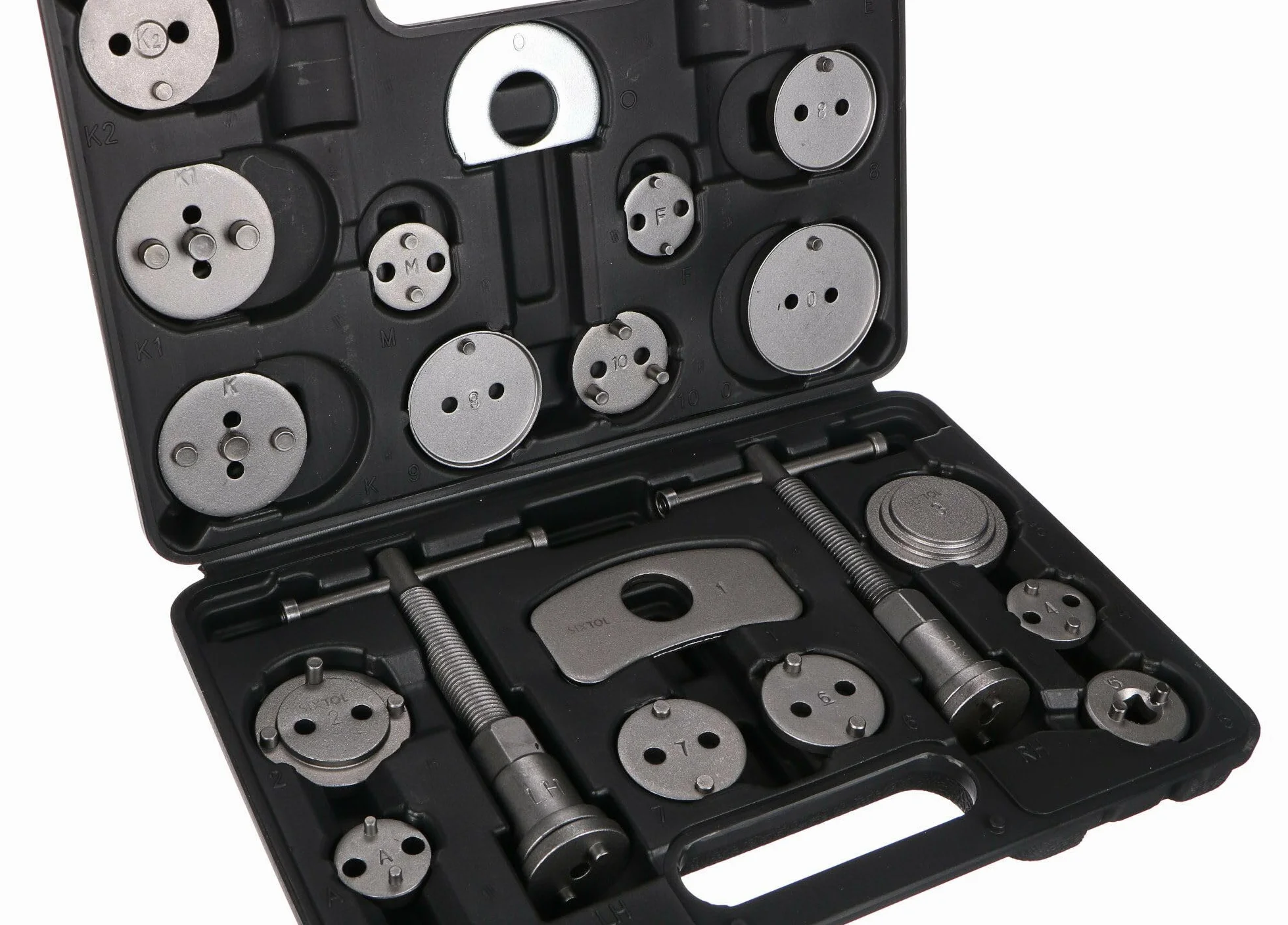 Set di Freni Meccanici Nero 22 Pezzi - Strumento per Freni a Disco con Rotazione Inversa e Compressione