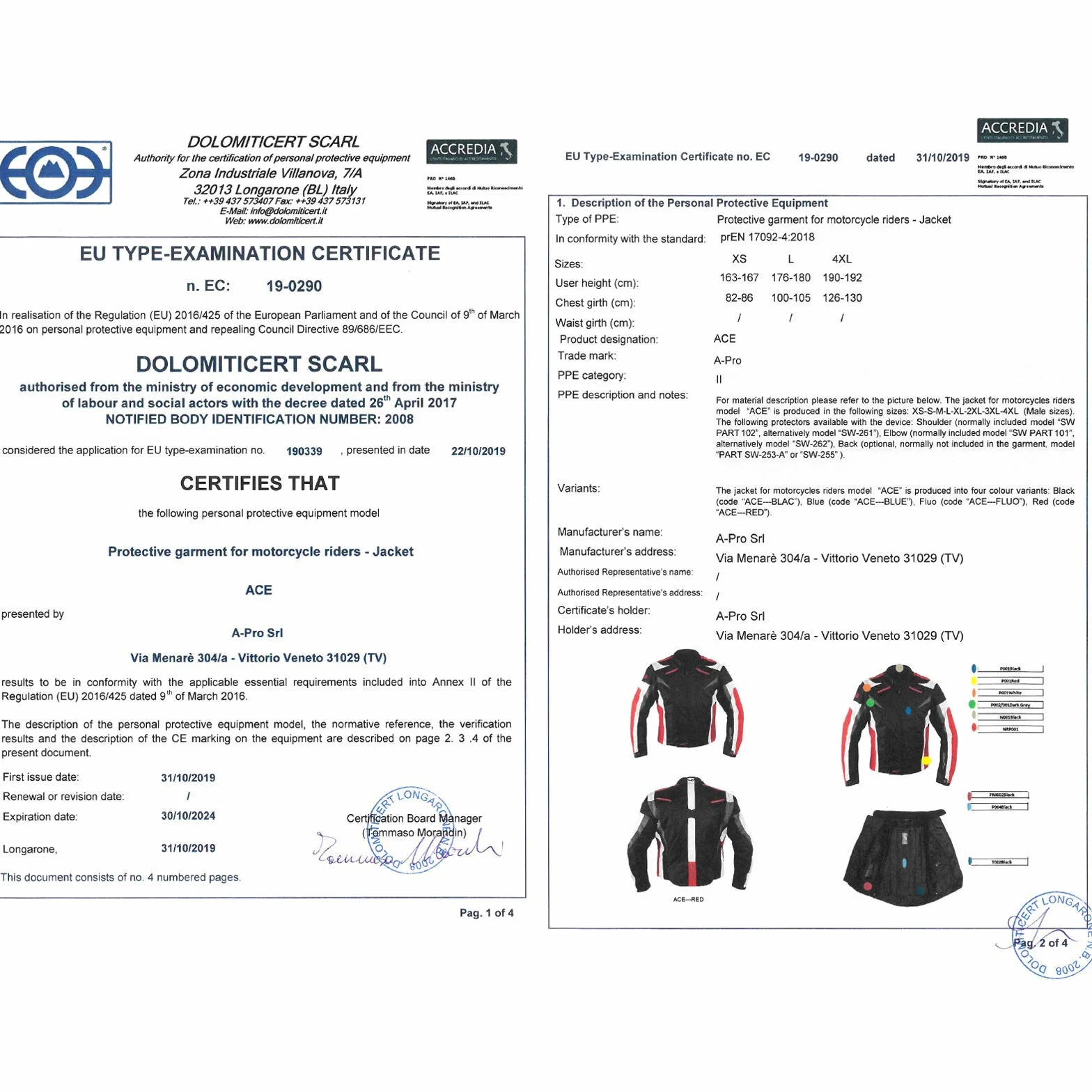 Moto CE Protezioni Tessile Giacca Giacca Manica Smontabile Gilet Termico