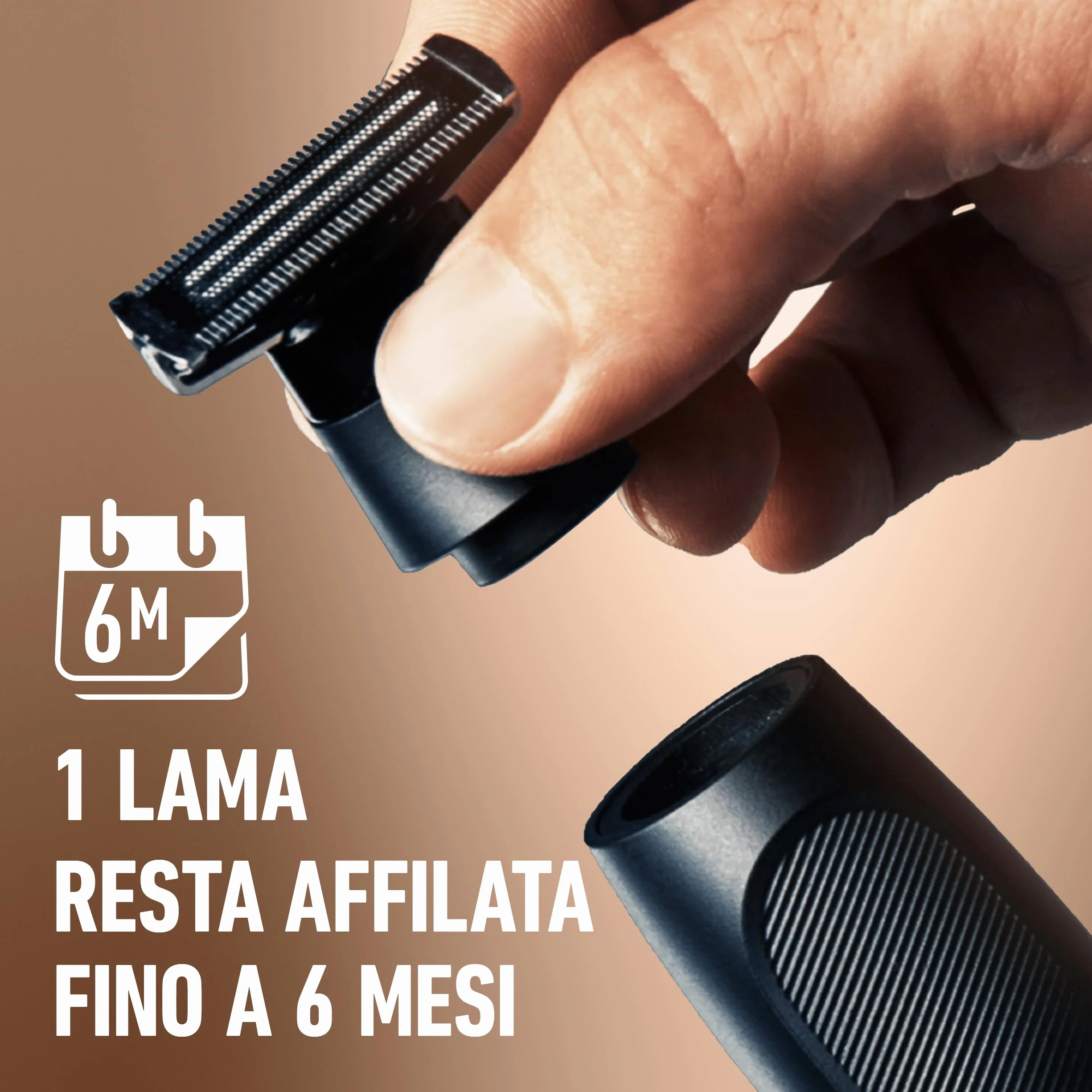 King C. Gillette Style Master, Regolabarba Uomo Senza Fili, Lama 4D, Pettini 1-5 mm