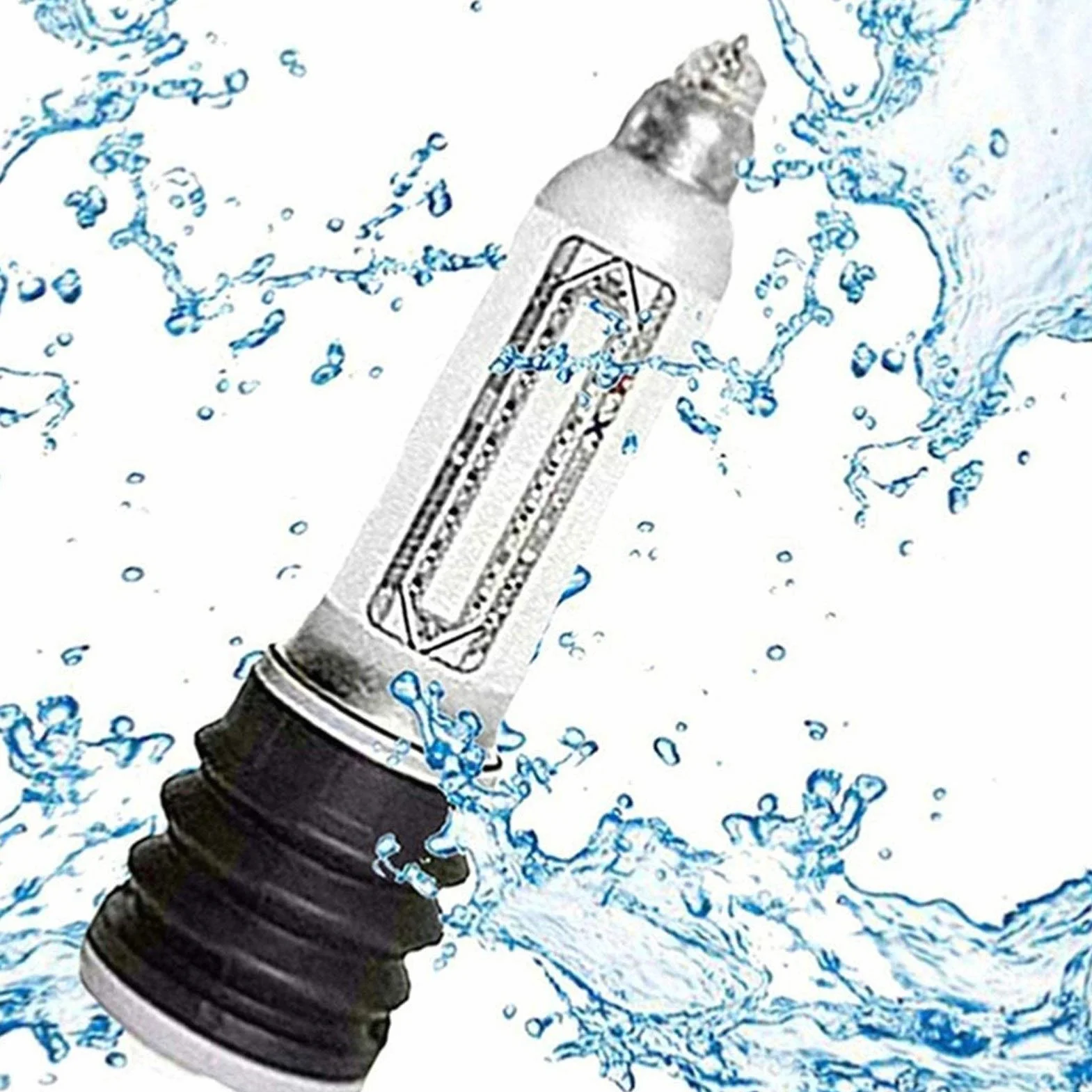 Crescita P Tempo Libero Pressione dell'Aria Maschile MP Maschio pennis Extender Amplificatore Coppie Costumi-White LIAOJIE