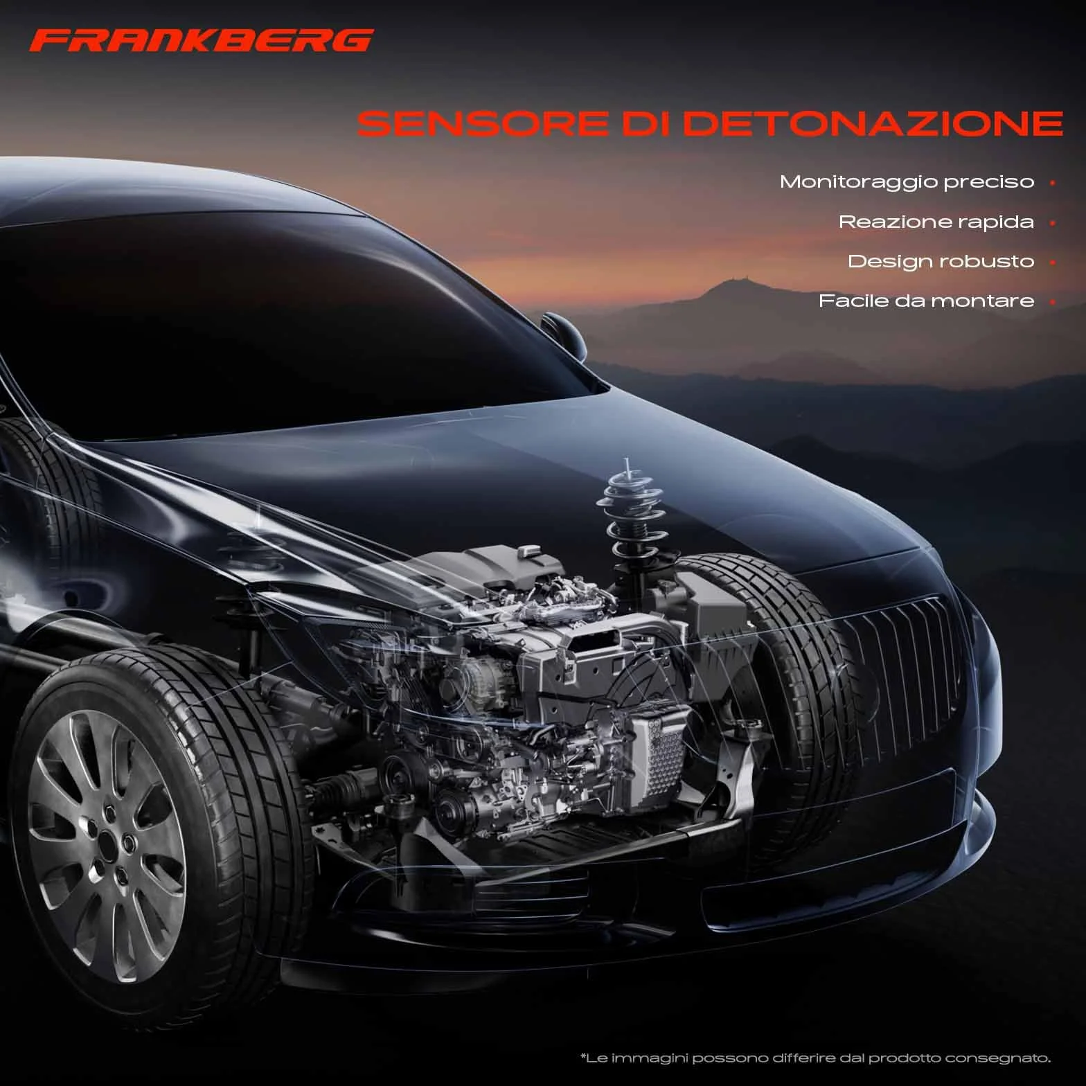 Frankberg Sensore di detonazione Compatibile Clio IV BH Logan MCV Kangoo KW0 7700866055