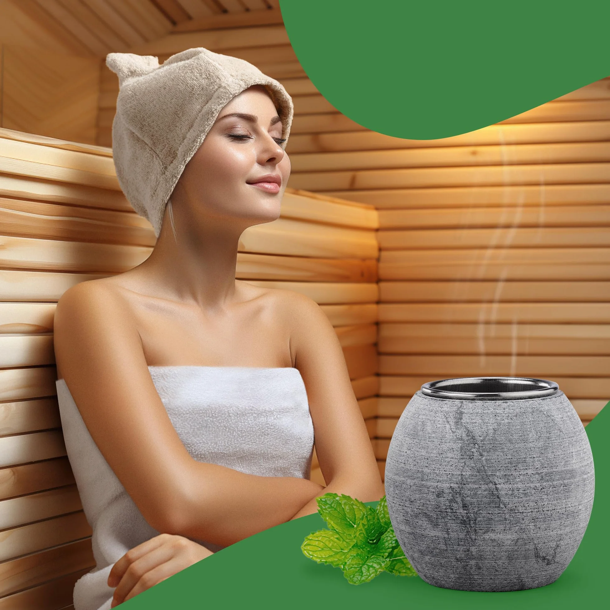 Navaris Tazza Sauna Pietra Ollare Contenitore Oli Essenziali Aromaterapia Ø 5 x 5 cm Grigio