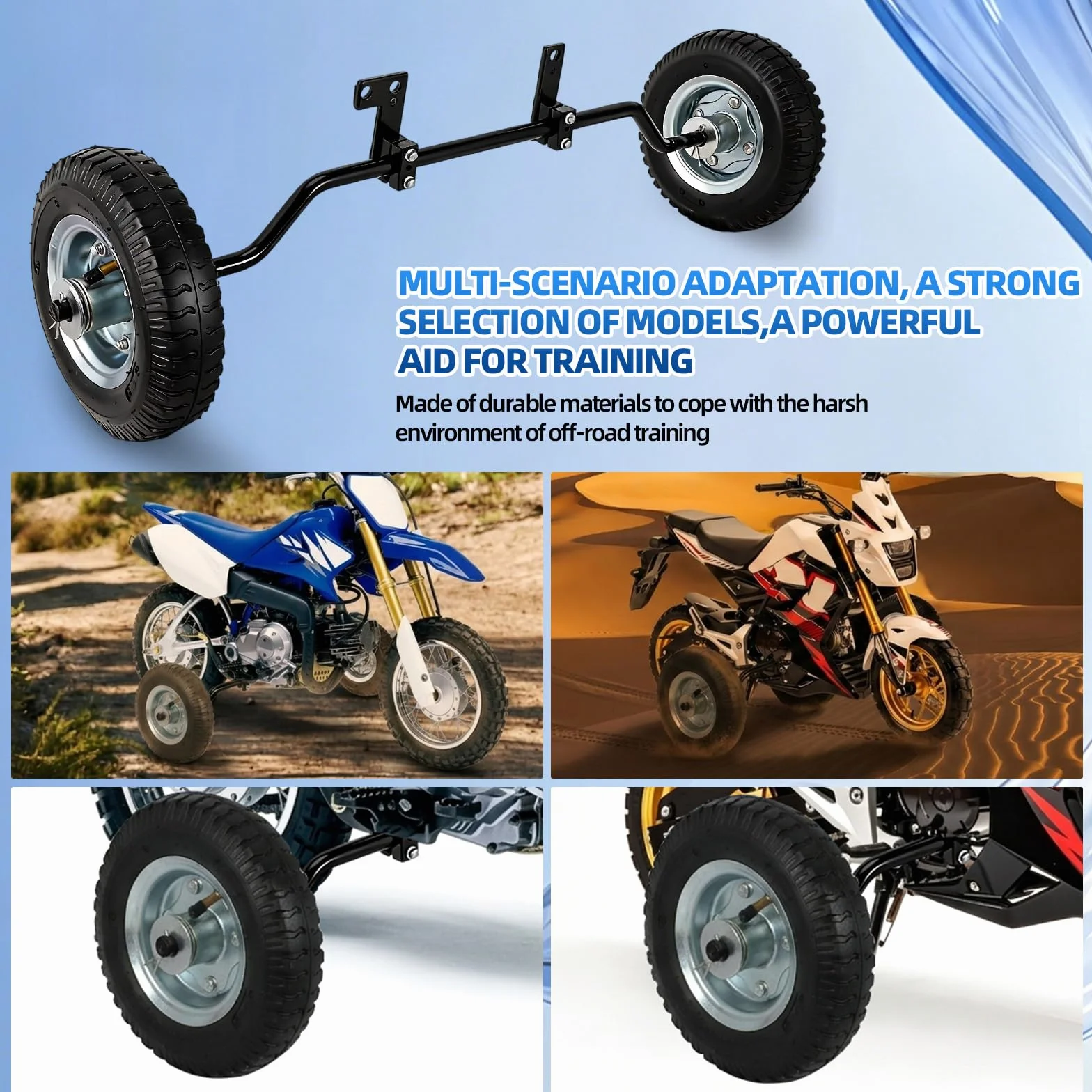 Ruote da Allenamento Universali per Moto da Cross CRF50 PW50 TTR MX125 MX350 MX500 MX400 MX250 MX650 50CC