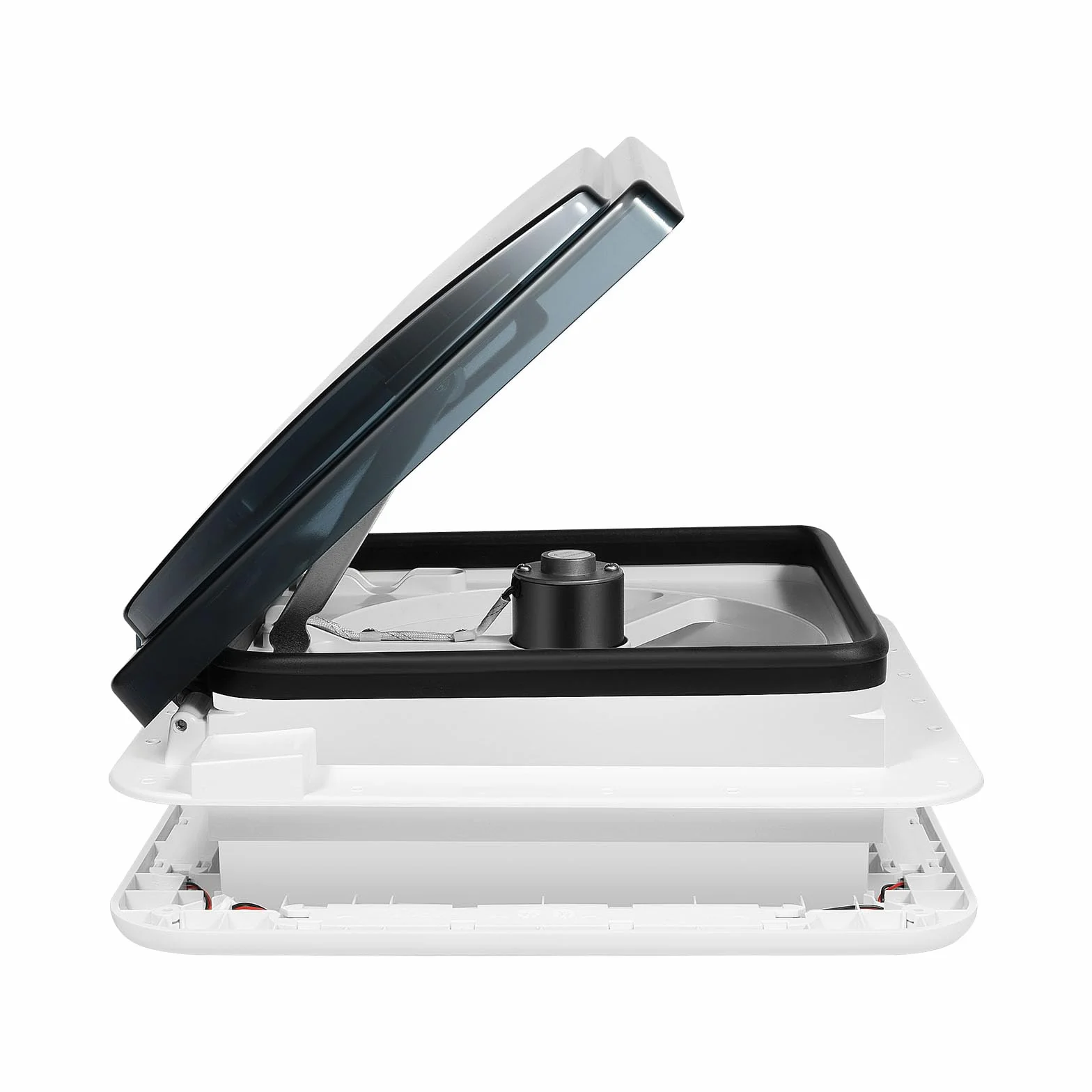 Ventilatore da tetto per camper 12V con sensore di pioggia LED 400x400 mm 10 velocità