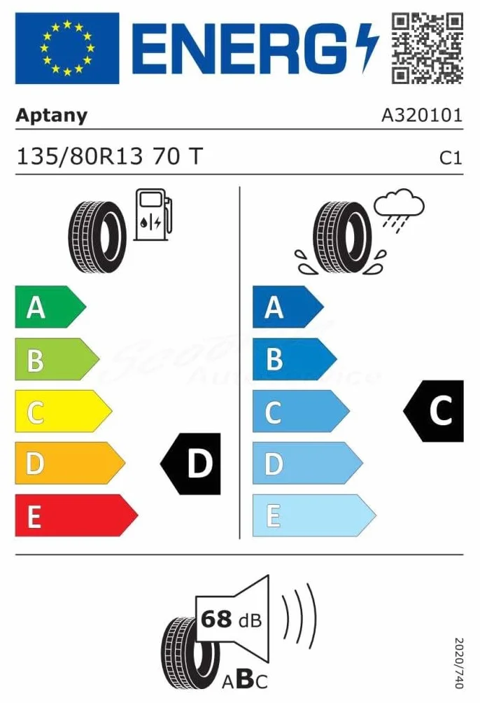 Aptany RP203A 135/80R13 70T Pneumatico Estivo