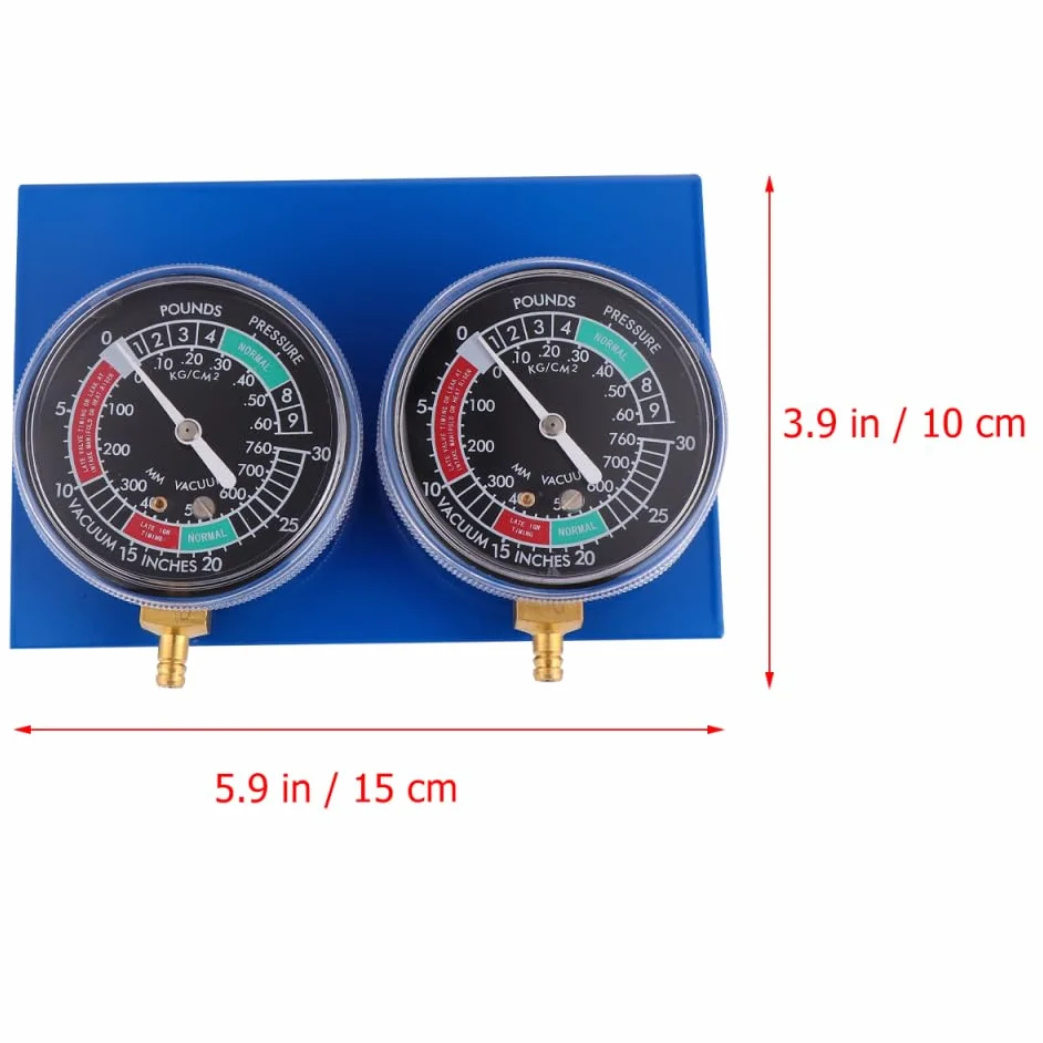 Cabilock Bilanciatore del Misuratore del Vuoto Carburante a 2 Cilindri per Motociclette, Manometro Vacuum Doppio Base Robusta per Sincronizzazione e Bilanciamento Motore