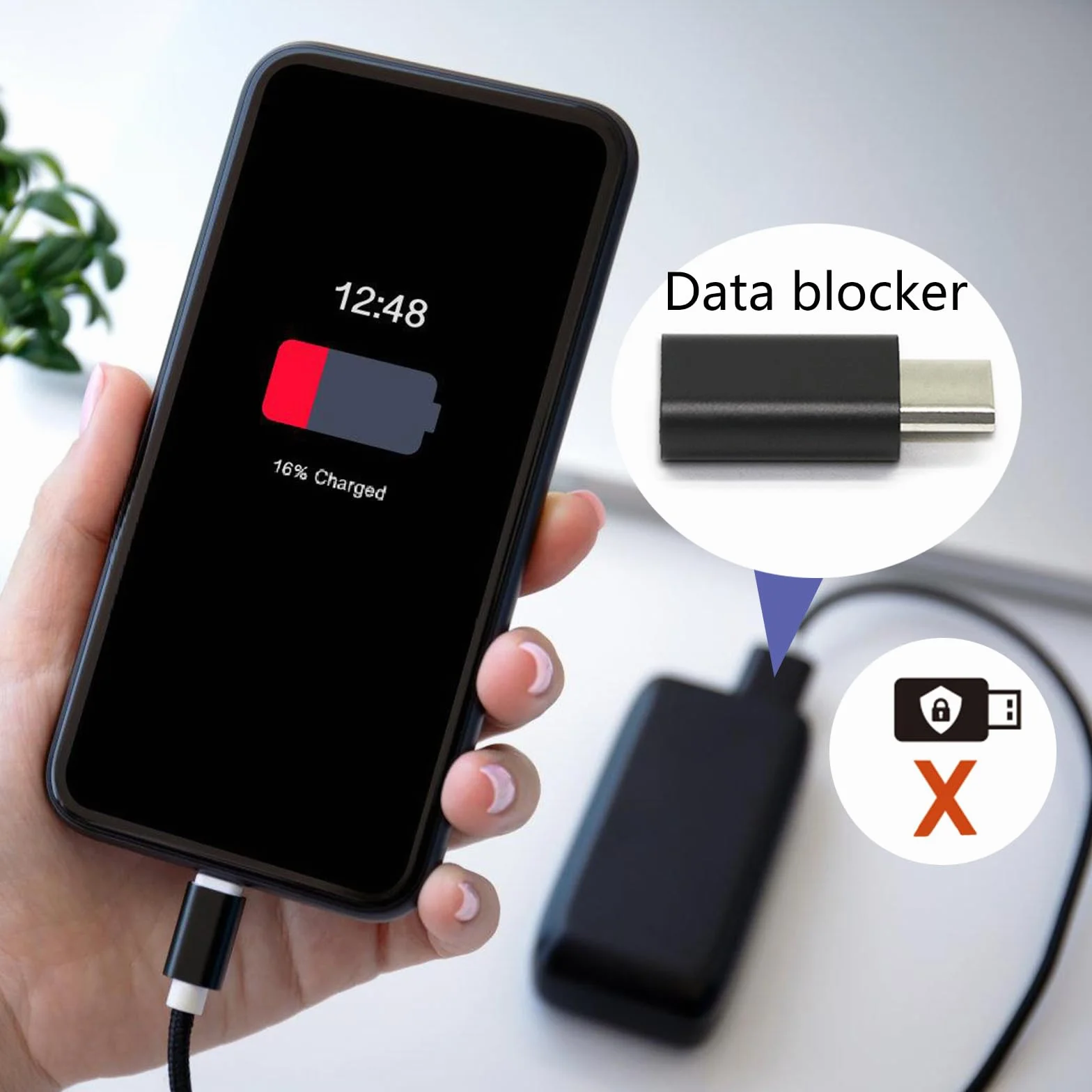 Strumento di blocco dati USB C portatile ad alta compatibilità e facile plug and play blocco trasferimento dati indesiderato Defender