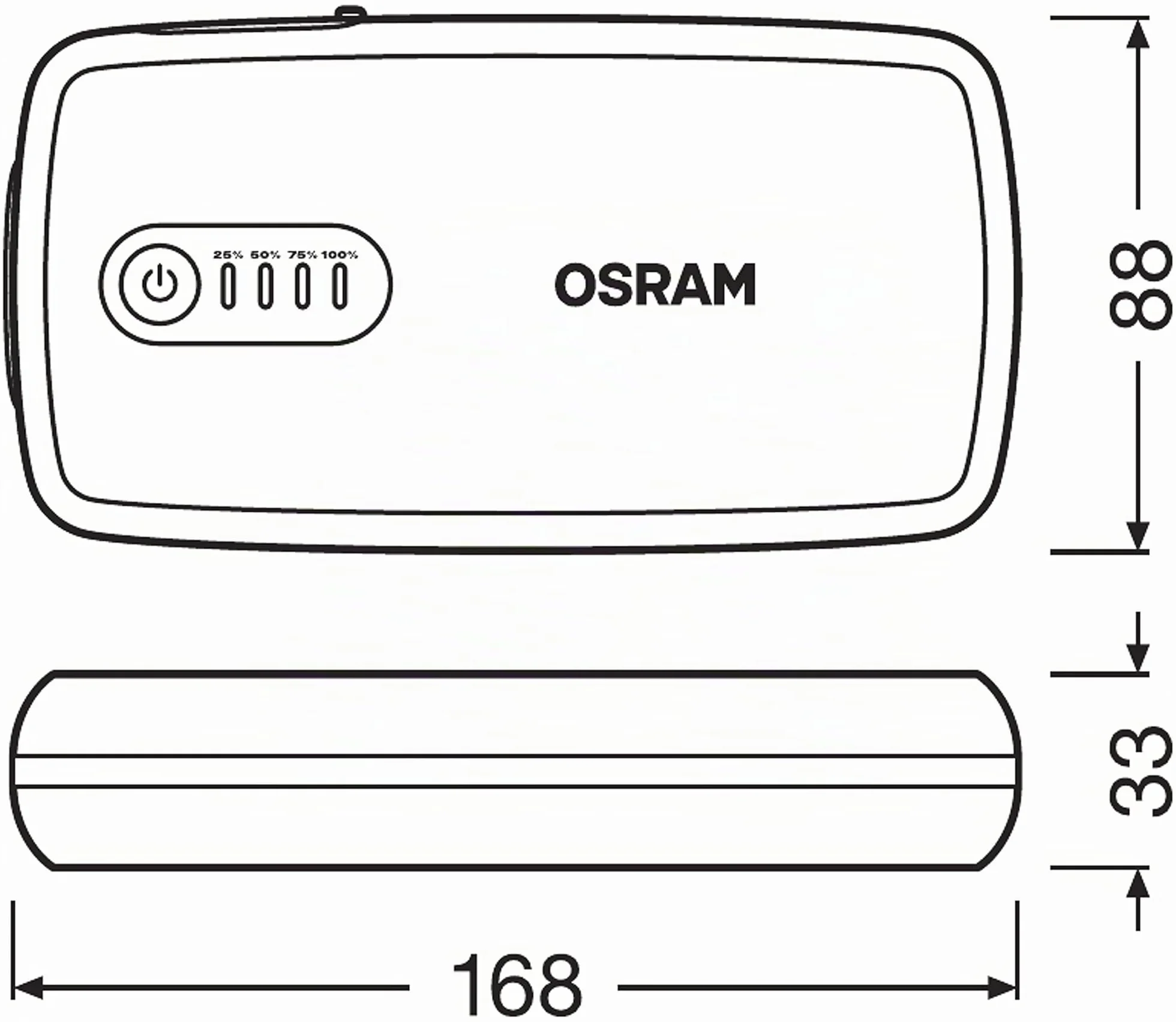 OSRAM BATTERYstart 300, avviatore al Litio da 13.000 mAh per Veicoli con Motore a Benzina Fino a 6l e Motore Diesel da 3l