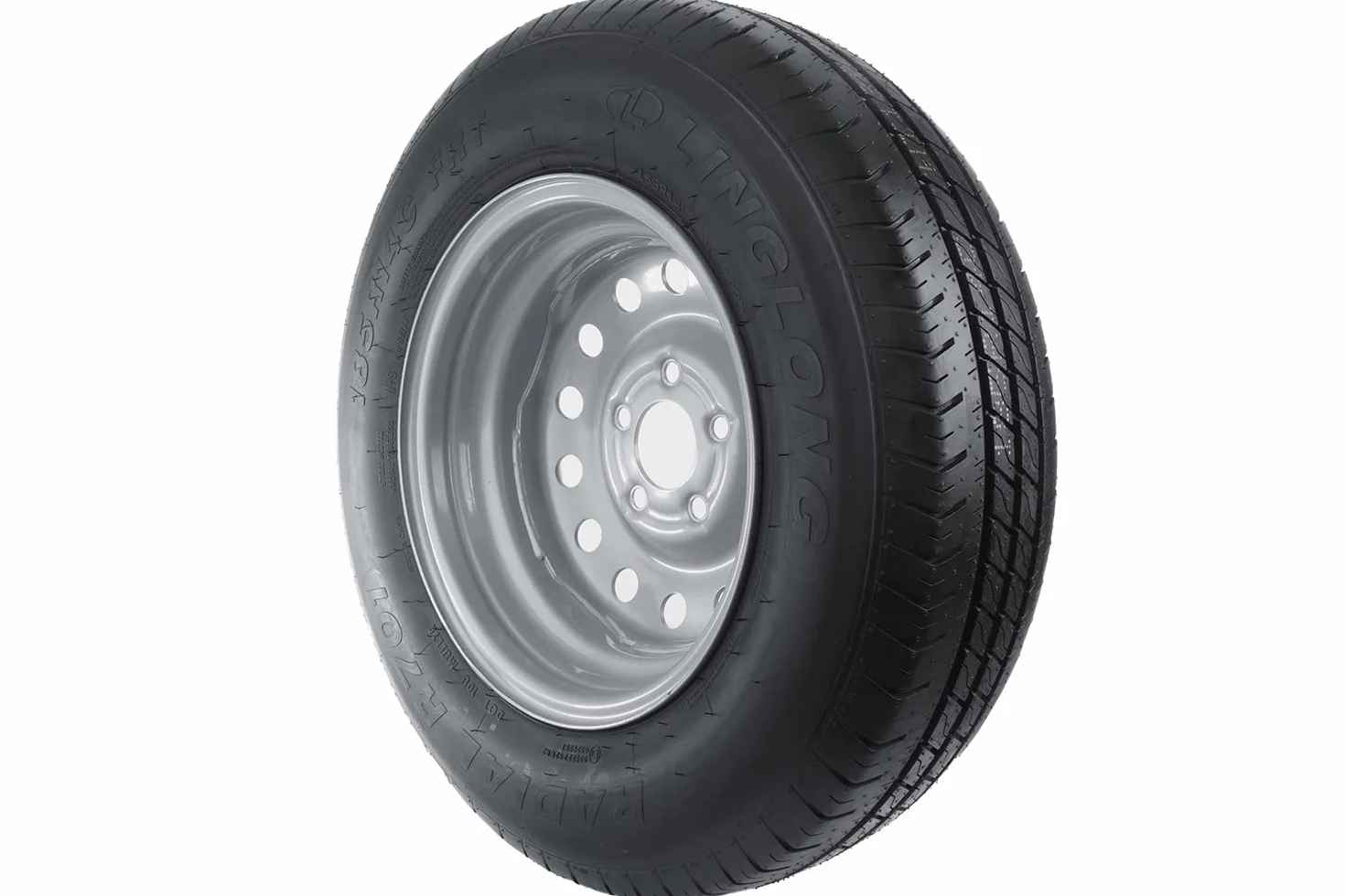 UNITRAILER LINGLONG 185/80 R14C 104/102N ruota completa rimorchio 5.5Jx14 H2 5x112 ET30 rinforzato 14 cali