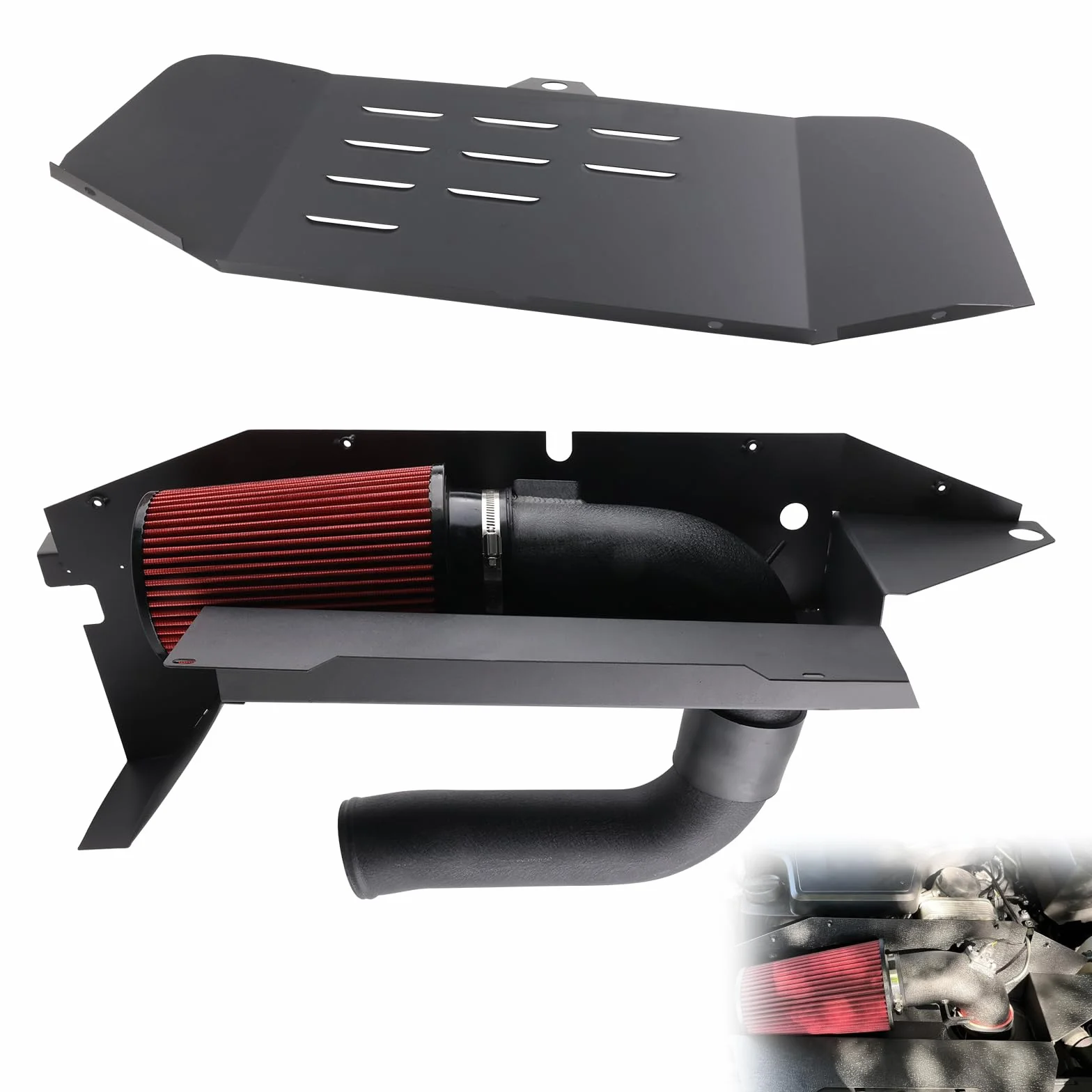 Kit di aspirazione aria fredda compatibile con BMW N20 N26 2.0T F30 F32 328i 428i 320i 420i 228i con filtro ad alto flusso per sistema di aspirazione performante