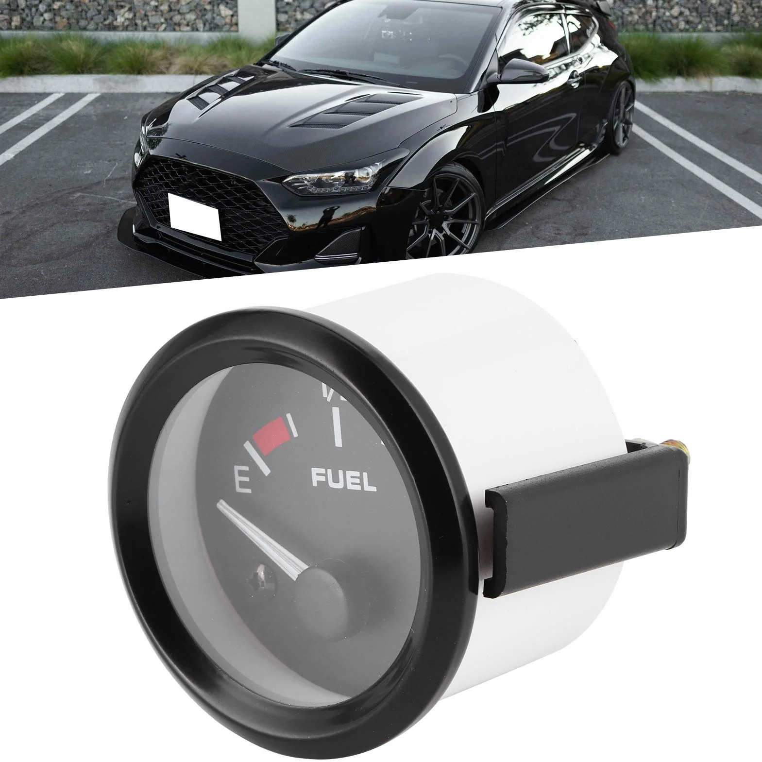 Indicatore del Livello del Carburante 2 Pollici Display Luce Bianca Sensore Galleggiamento Universale 12 V Benzina