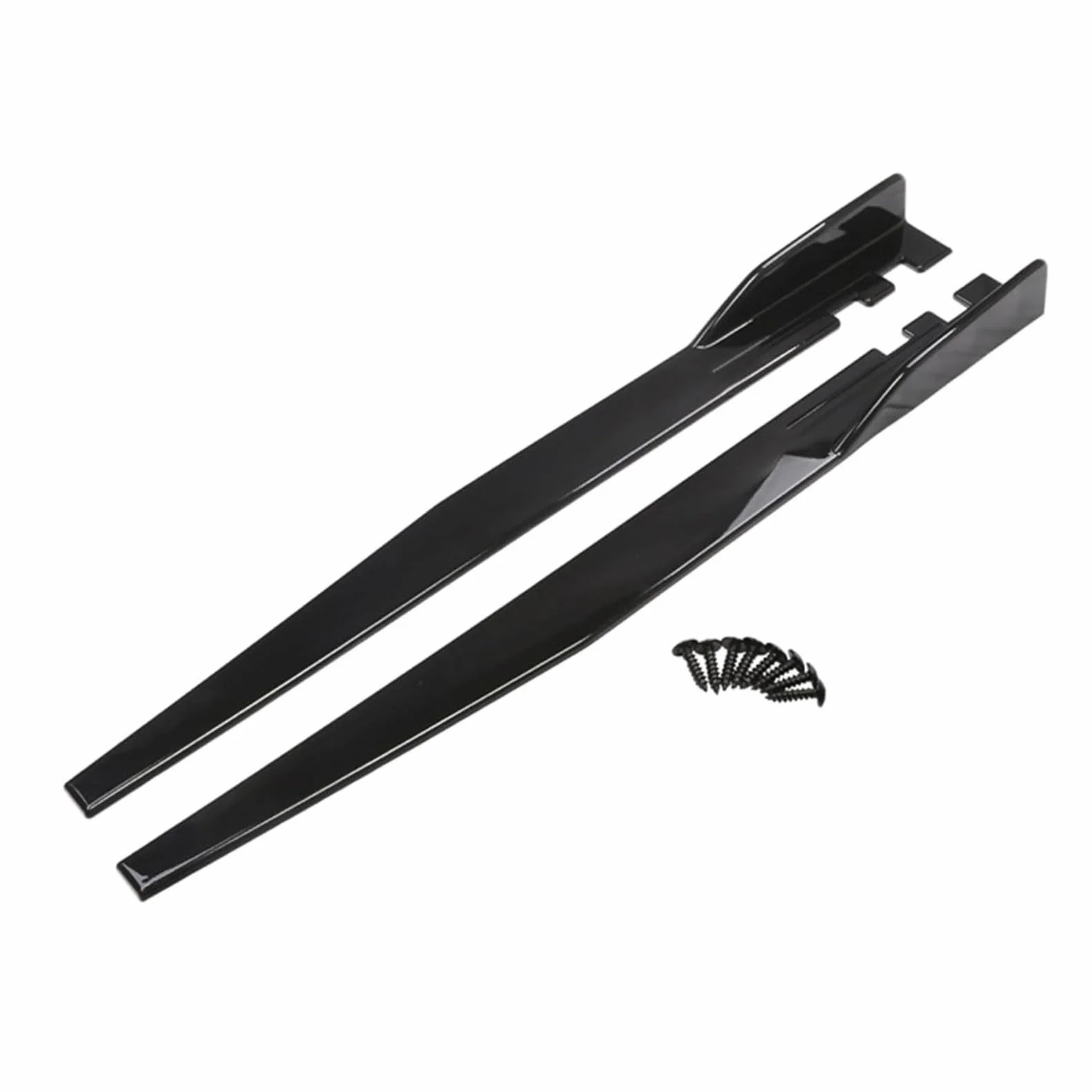 Auto Minigonne Laterali per Peugeot 208 Hatchback 2019 2020 2021 2022 2023 2024 2025, Laterali Estensioni Gonna Laterale, Accessori Auto,Bright Black