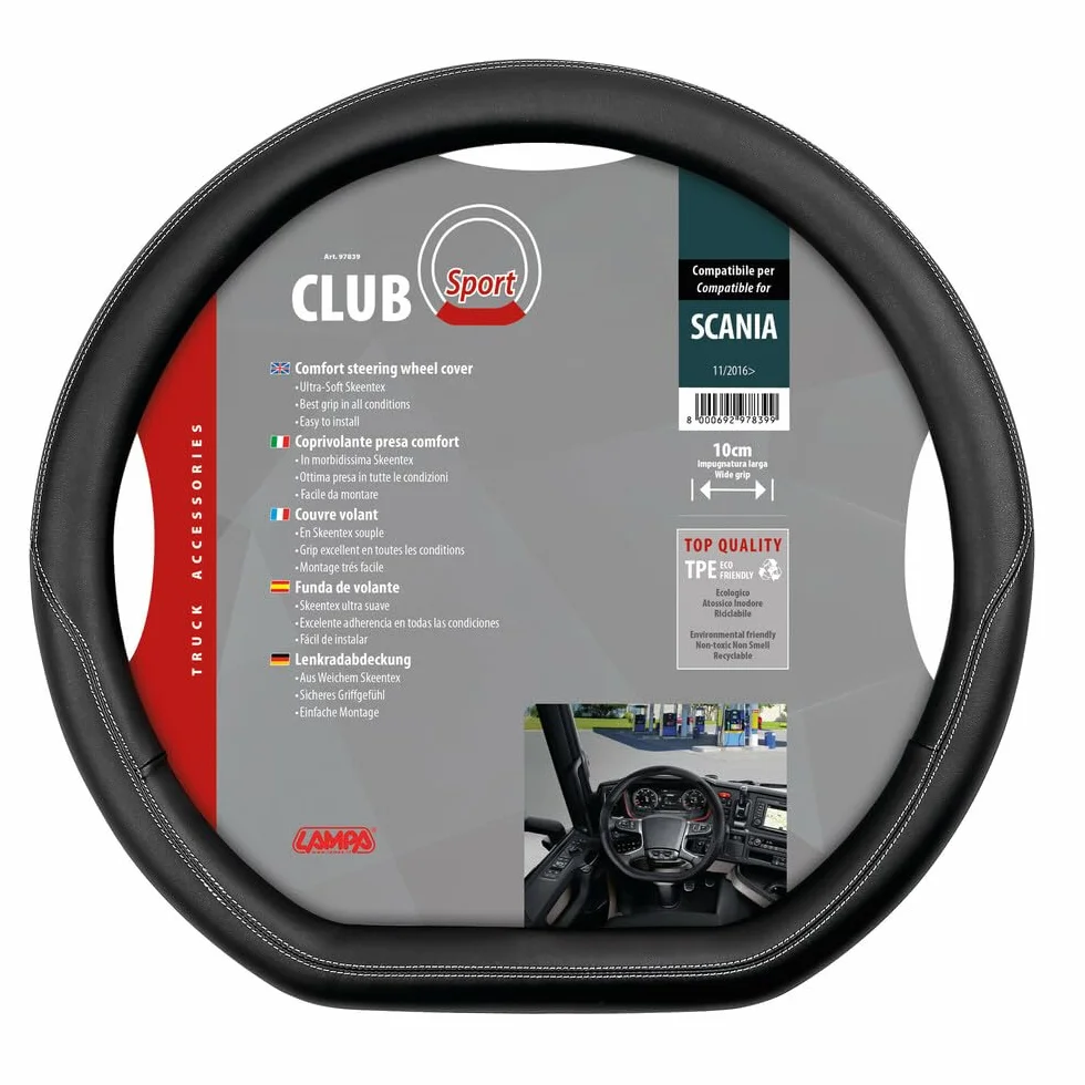 Lampa 97839 Club Sport, coprivolante su Misura in Skeentex - Compatibile per - Scania G/P/R/S Serie 7 (11/2016>)