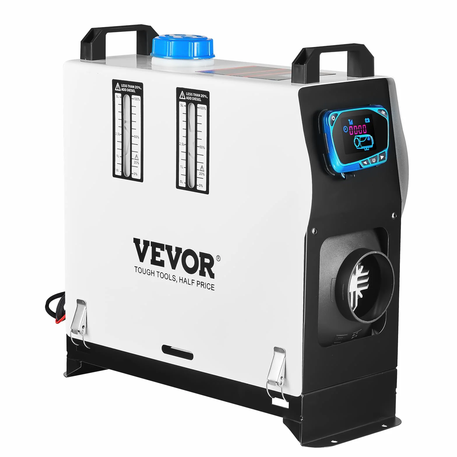 VEVOR Riscaldatore ad Aria Diesel 12V, Riscaldatore di Parcheggio, Riscaldatore per Camion 8KW all in One Interruttore Schermo LCD, Riscaldamento da Parcheggio, Air Heater Diesel 12V 8KW