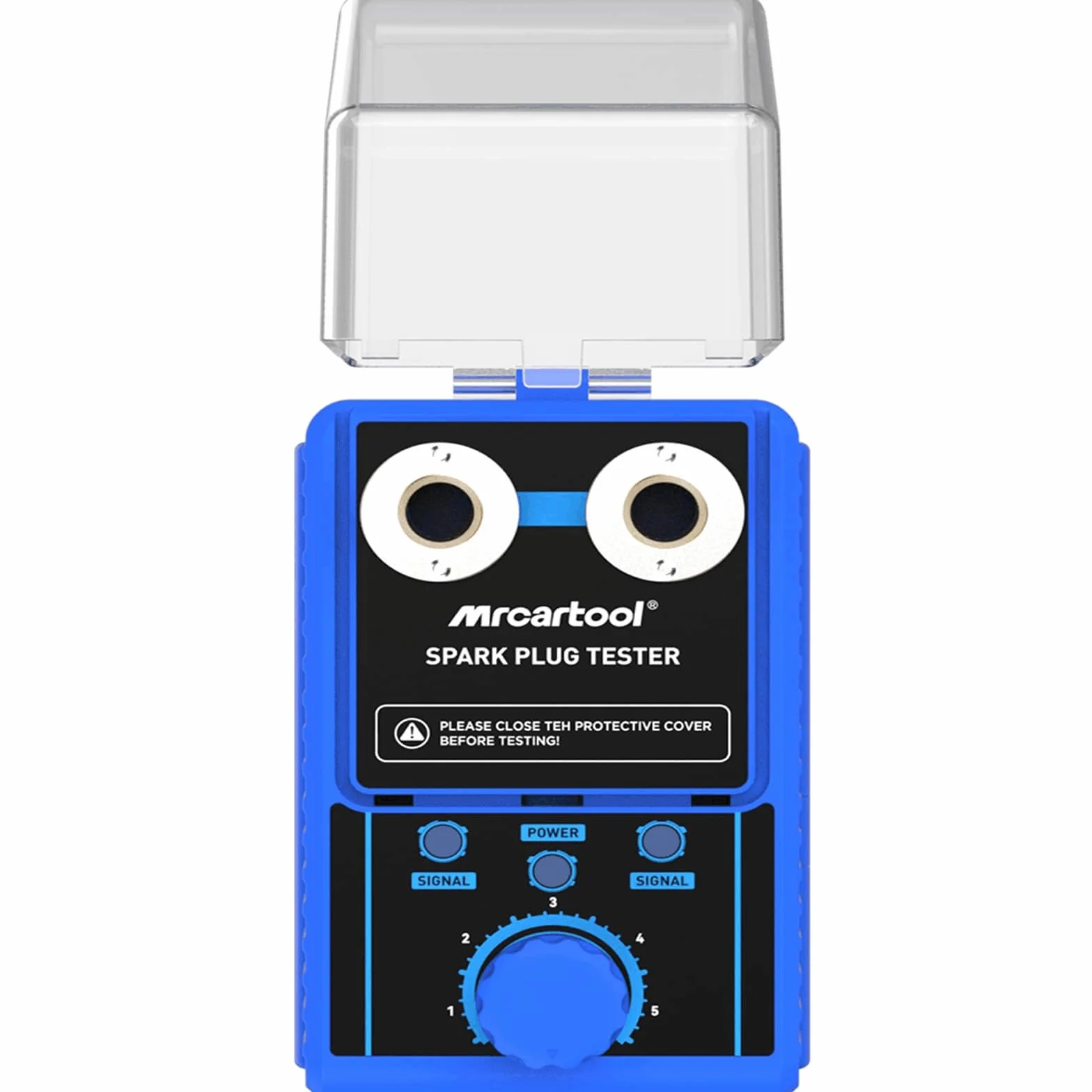 BELEY Tester per candele da auto, 220 V, regolabile, a due fori, con custodia protettiva H80