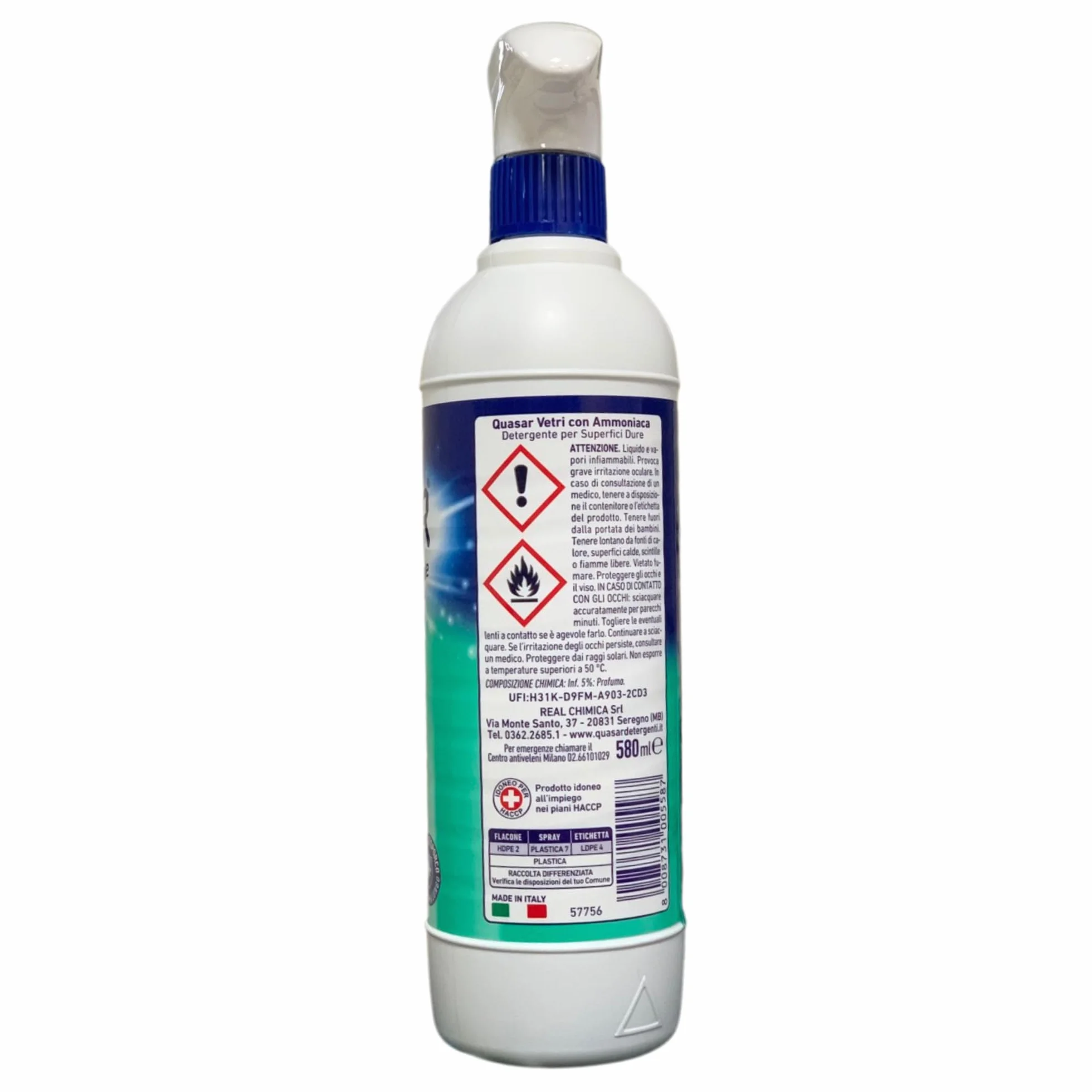 Ipershop Express Quasar Set Vetri con Ammoniaca 580 ml + Ricarica 580 ml