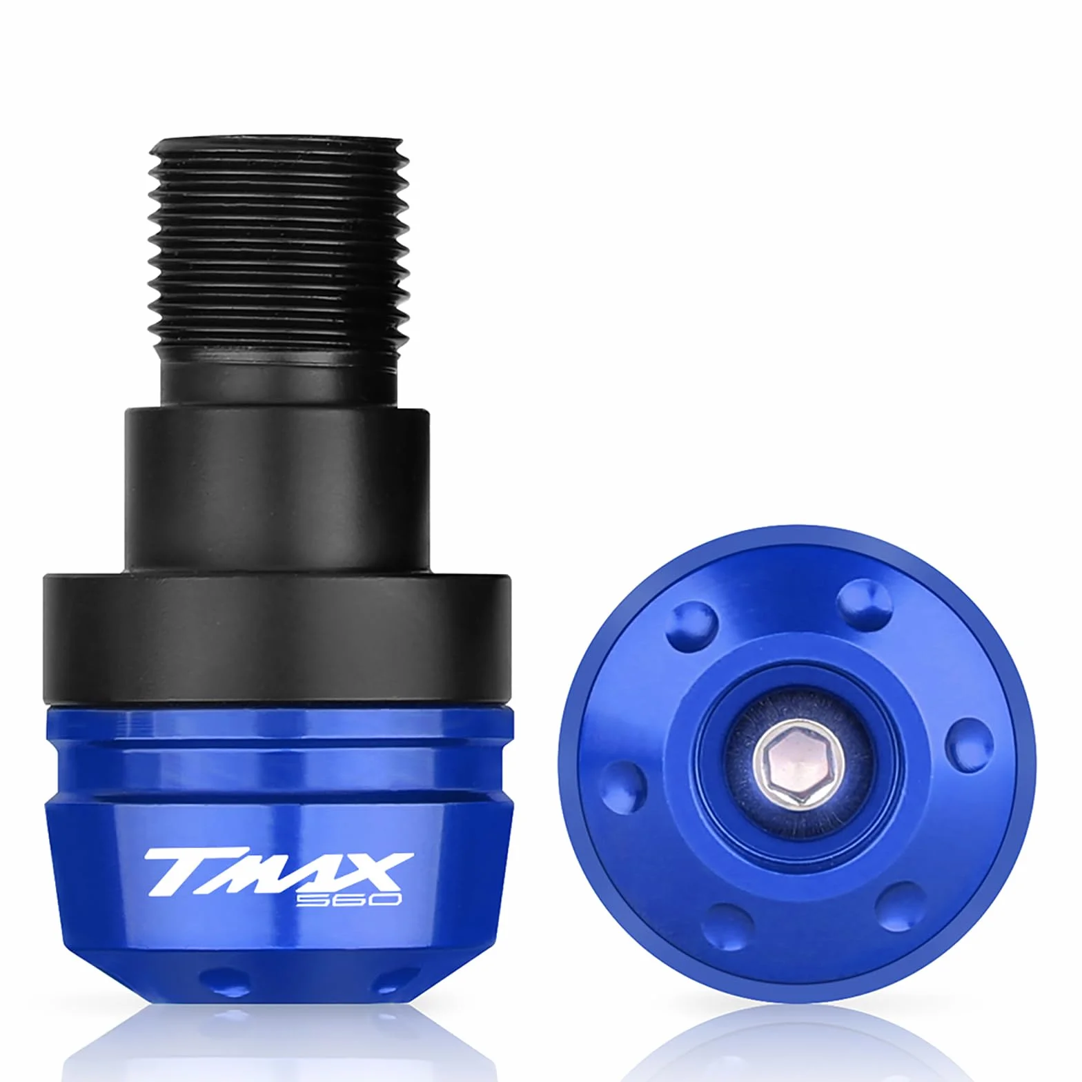 22mm (7/8") Moto Contrappesi per manubrio, Manubrio Moto Tappi Anti Vibration Contrappesi Bilancieri Tappi Manubrio per TMAX560 TMAX 560 Tech MAX TMAX 2022-2024(Non adatto per TMAX 2008-2021)