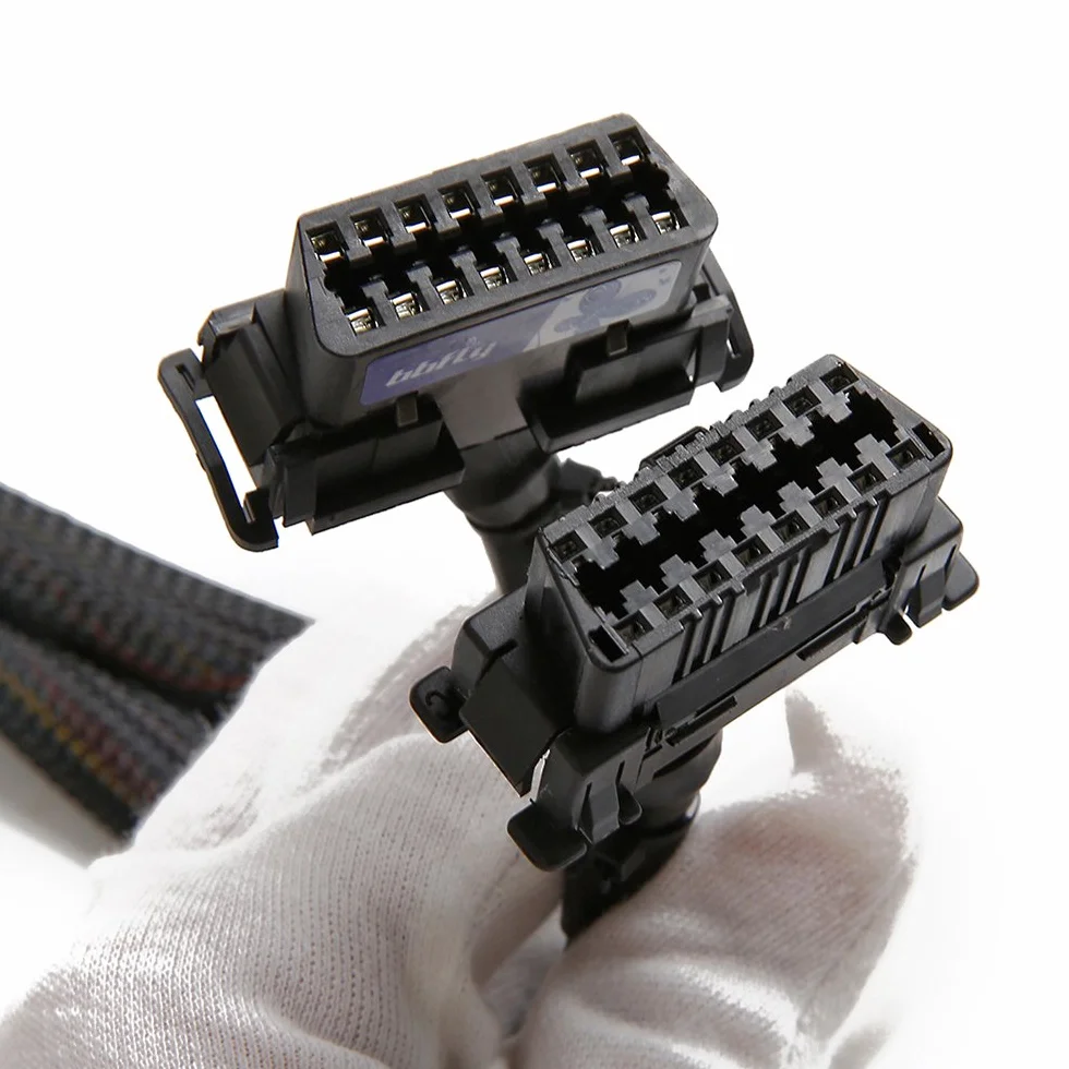 bbfly-B6 OBD II ODB2 splitter prolunga 16 pin di estensione cavo adattatore 30CM