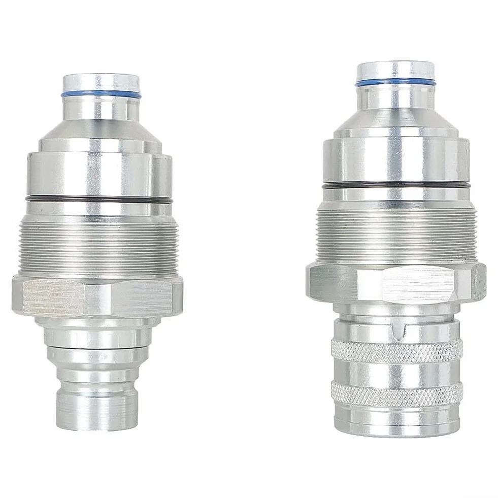 Kit accoppiatore maschio e femmina a faccia piatta ISO 16028 per bobcat Skid Steer Loader, filettatura 1/2"