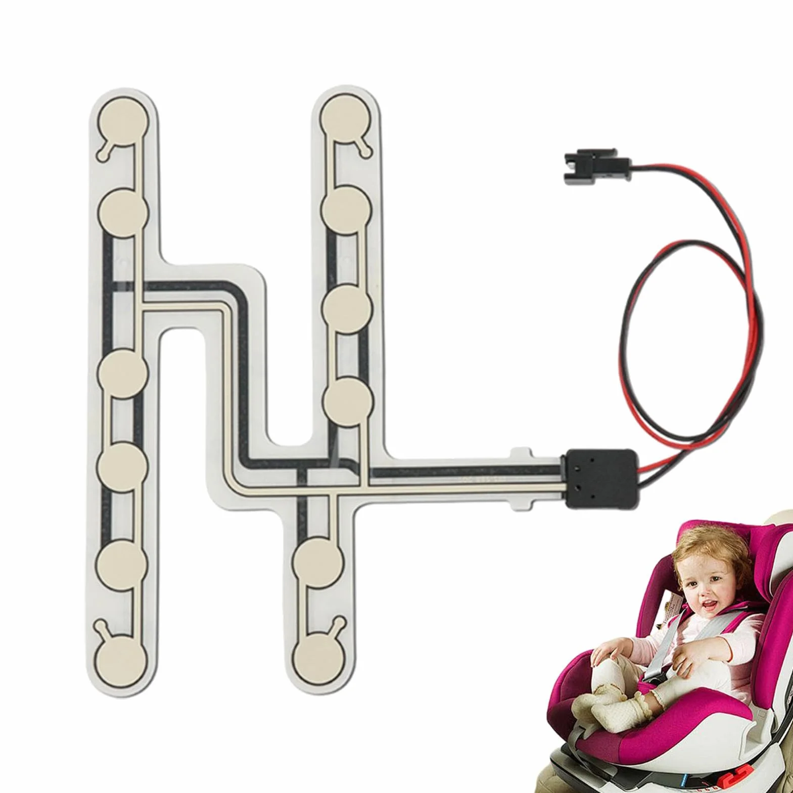 Sensore Di Pressione Della Cintura Di Sicurezza - Promemoria Sicuro Del Sensore Di Pressione Della Cintura Di Sicurezza Per Auto | Accessorio Di Guida Per Avvisi Luminosi E Acustici Semplice Da Config