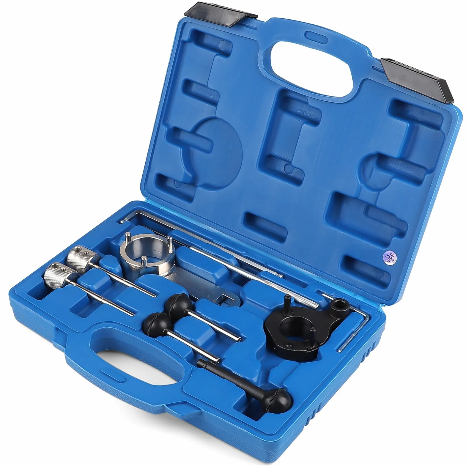 Set di 10 Pezzi Kit Messa in Fase Compatibile con VW SEAT Skoda 1.6 2.0 TDI CR, Attrezzo di Regolazione del Motore con Scatola Portaoggetti