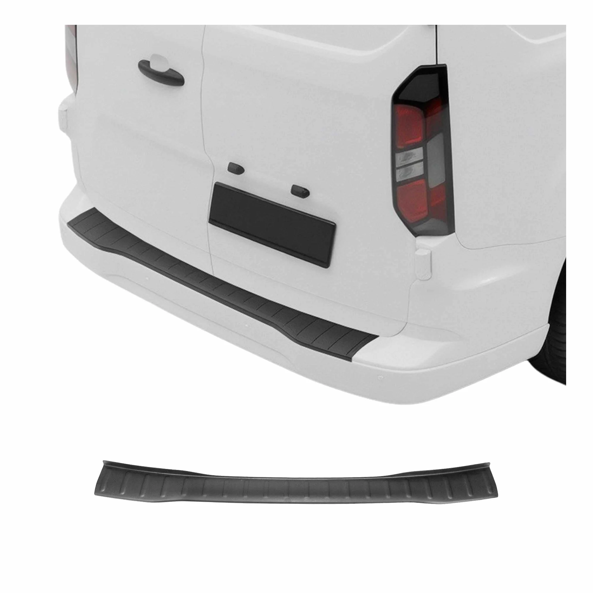 OMAC Protezione Soglia Baule Paraurti compatibile VW T7 Transporter 2023-2026 ABS Nero Opaco
