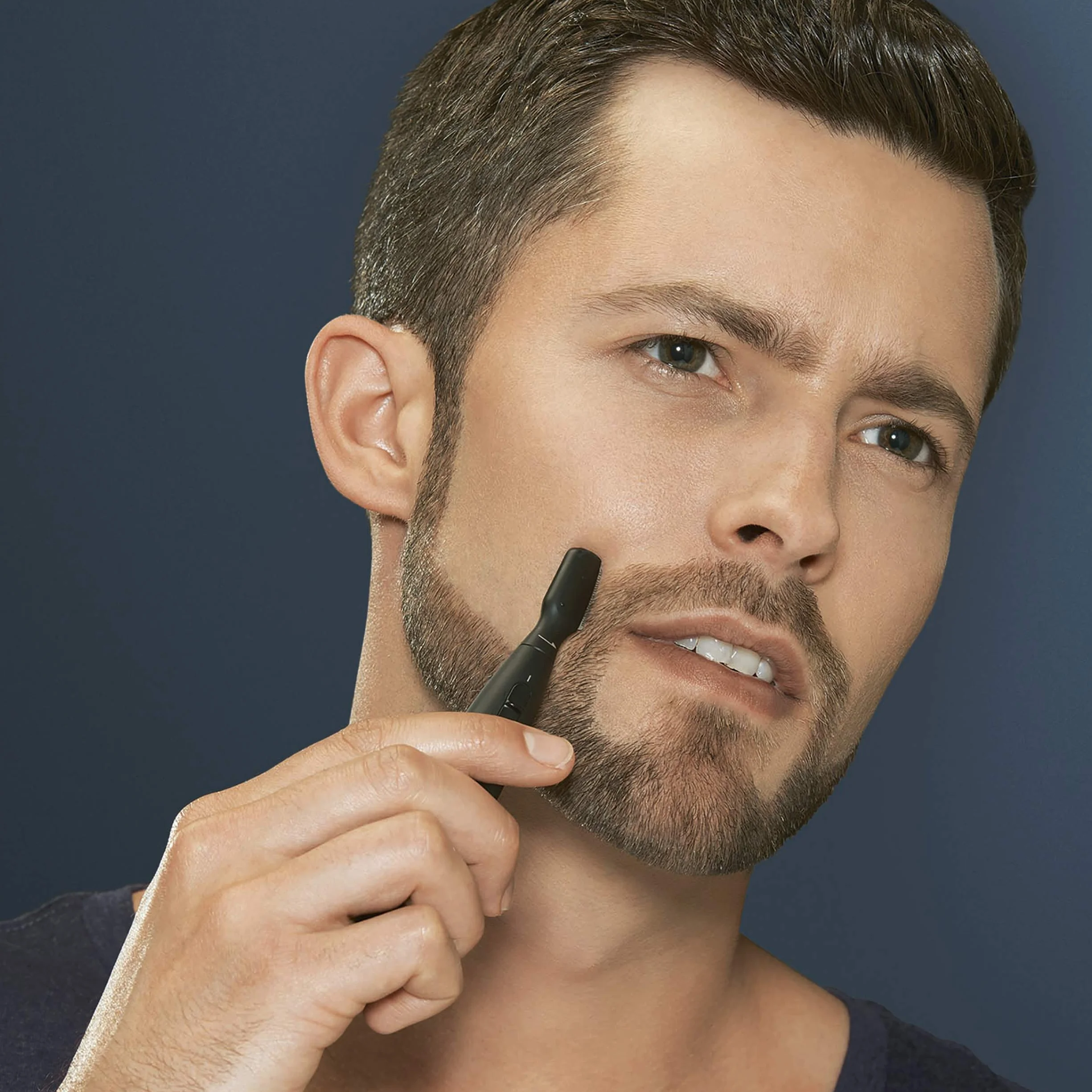 Braun PT5010 Precision Trimmer, RIFINITORE BARBA, 2 Pettini, Senza Fili, Nero e Blu