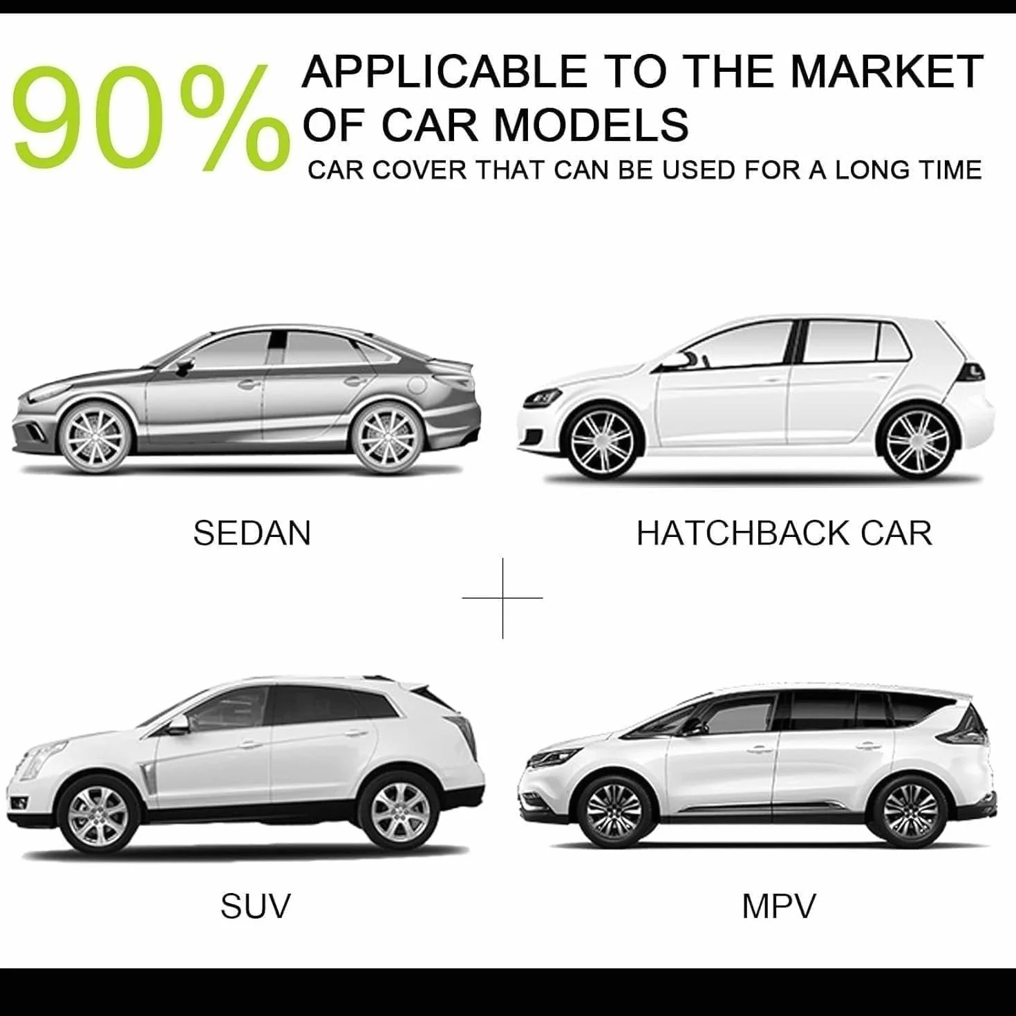 Telo Copriauto Antigrandine per Fiat 500 2007-2025, copertura auto Impermeabile, Telone Traspirante, Copri Auto Anti Vento e Antipolvere Protezione Dal Sole mu3le