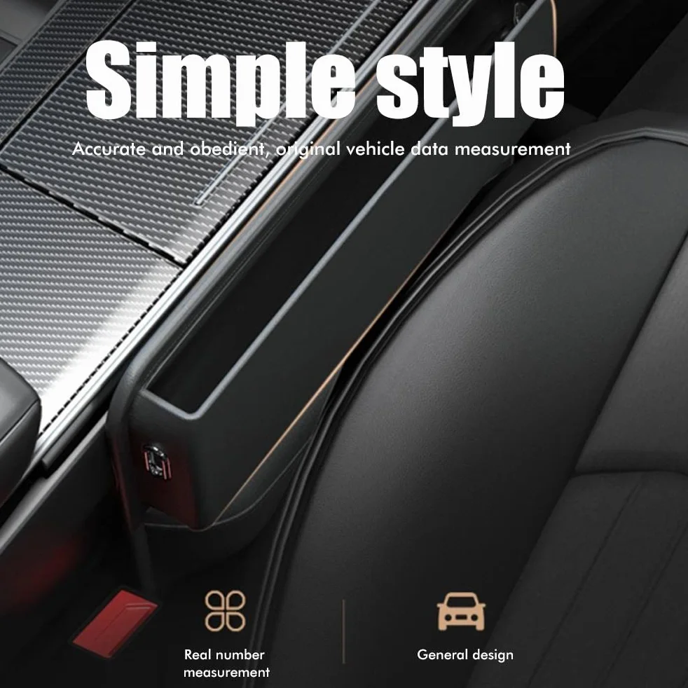Organizzatore per Console Auto, Organizer per Riempimento Interspazio Seggiolino Auto Organizzatore Multifunzionale per Seggiolino Auto Scatola Portaoggetti Laterale per Console