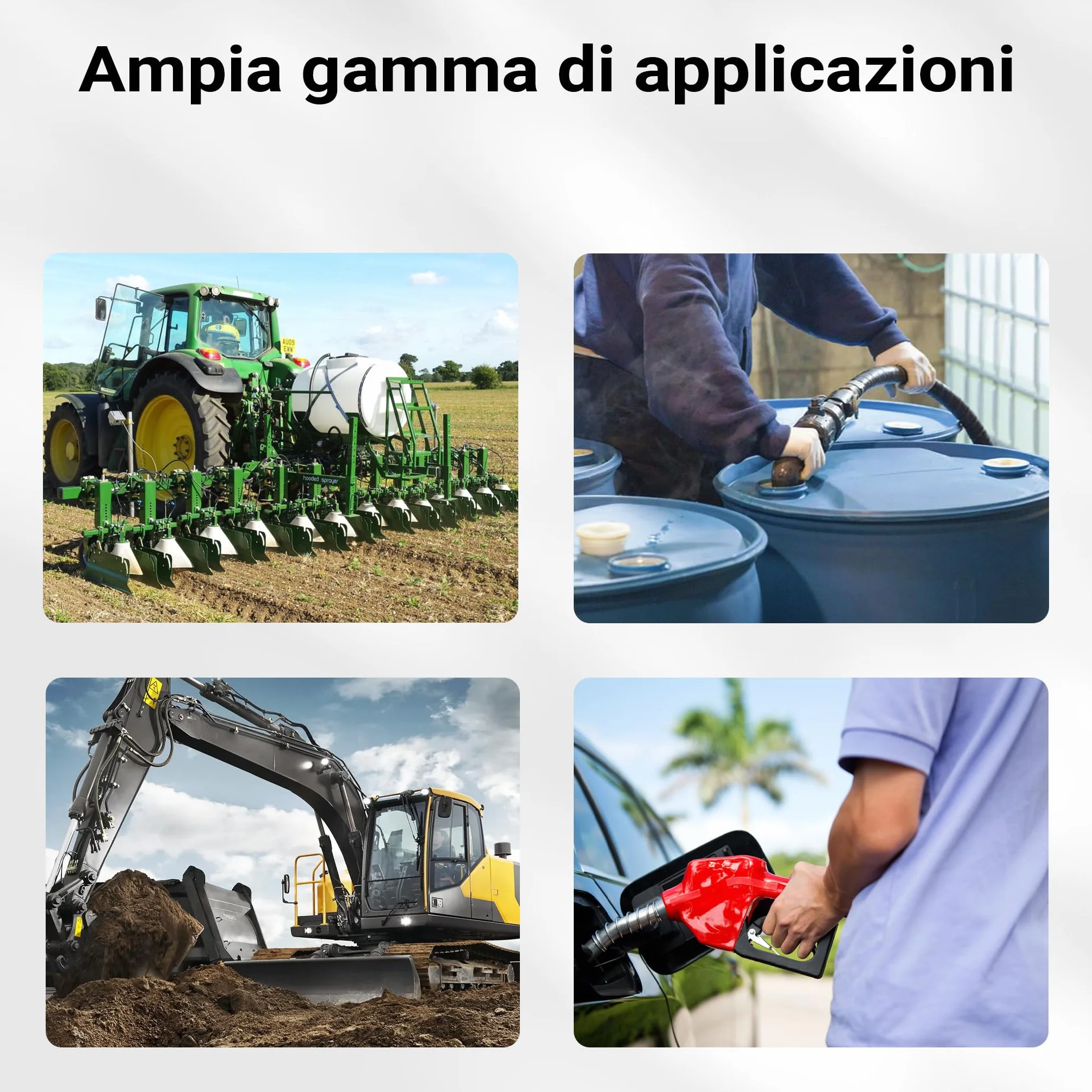 Contatore per pompa gasolio diesel 3,5 bar 20-120 l/min 25,4 mm indicatore flusso